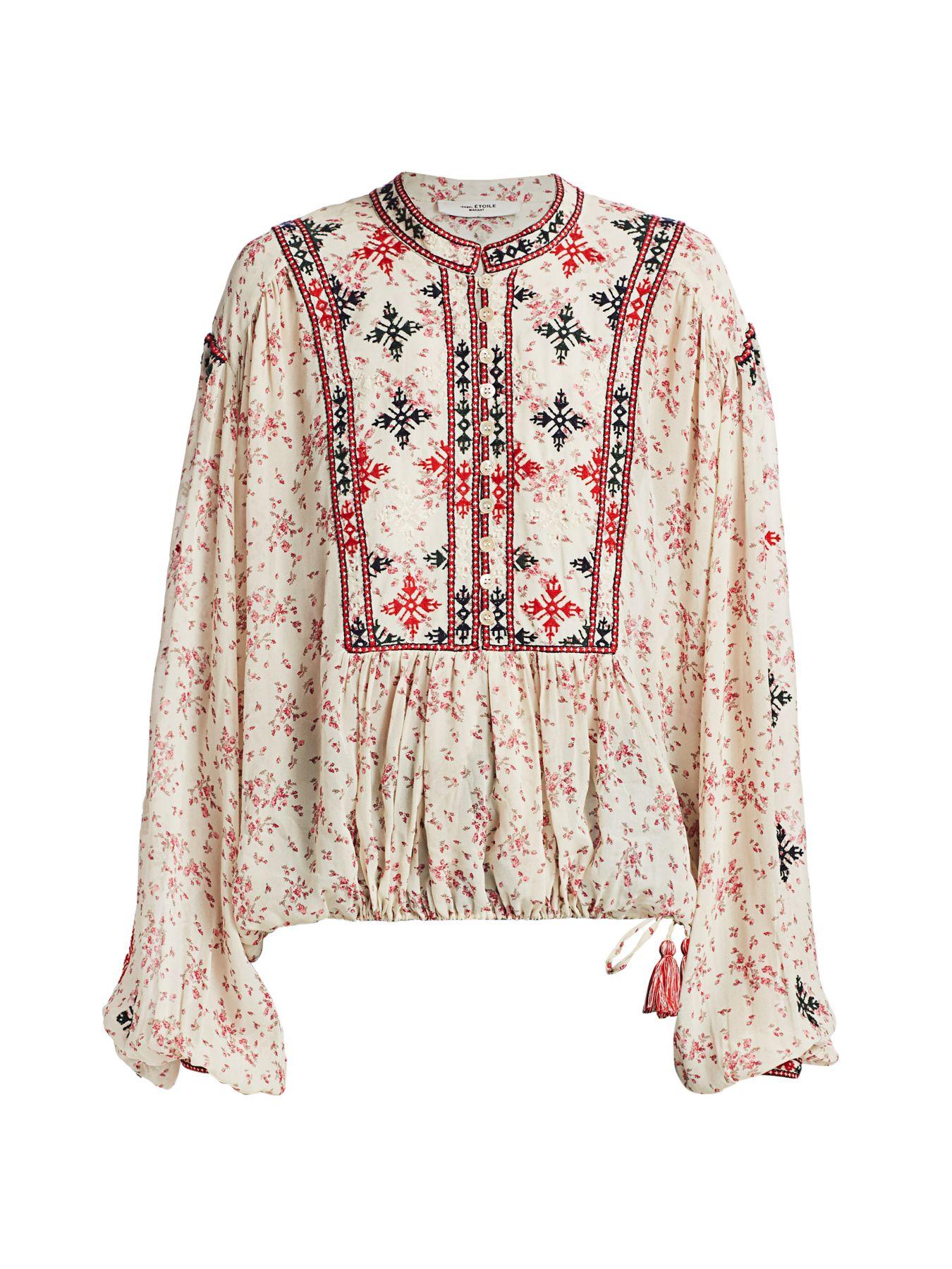 isabel marant etoile violette blouse
