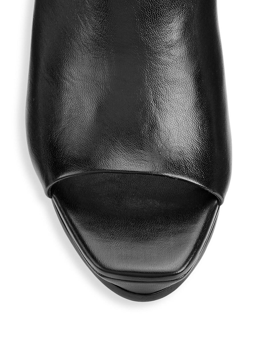Schutz Leather Nelia Platform Sandals in Black | Lyst
