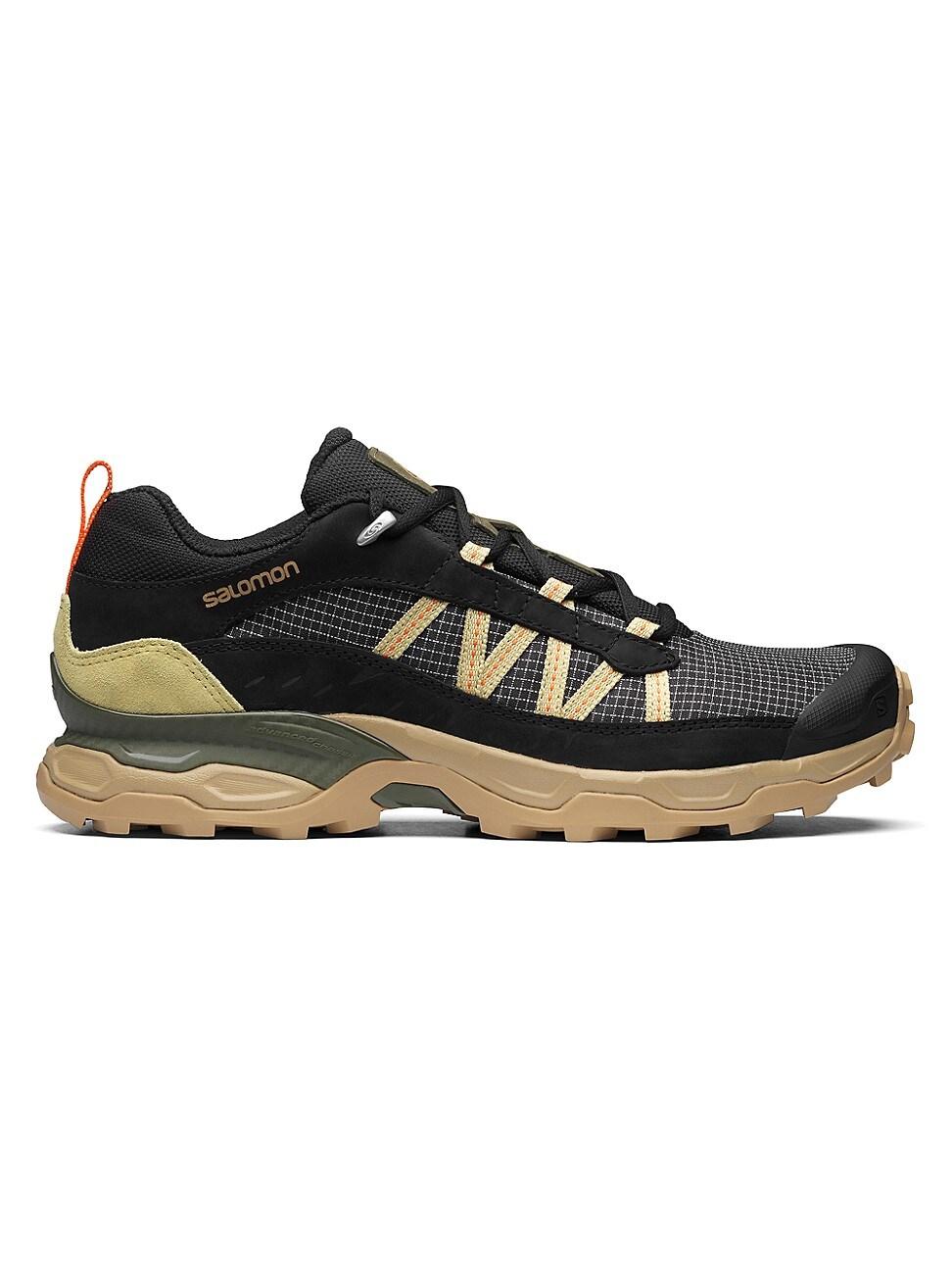 Salomon Shelter Low Leather Trail Running Sneakers in Black for Men | Lyst