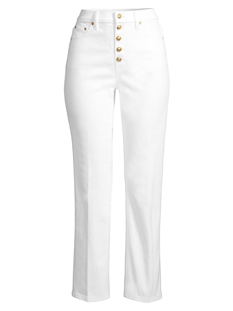 Tory Burch Button-fly Denim Pants in 