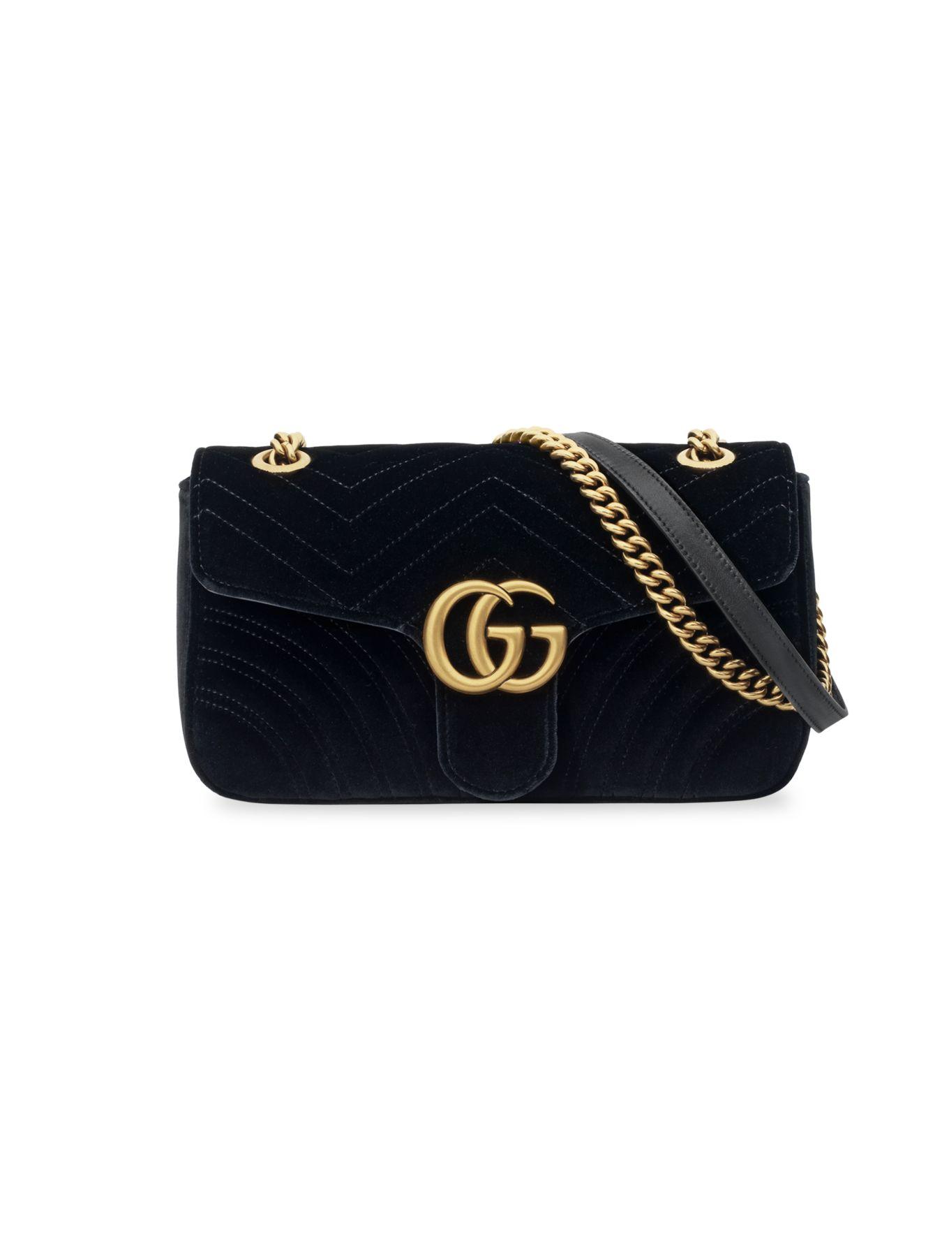Gucci Marmont GG Black Velvet Large Size – LuxCollector Vintage