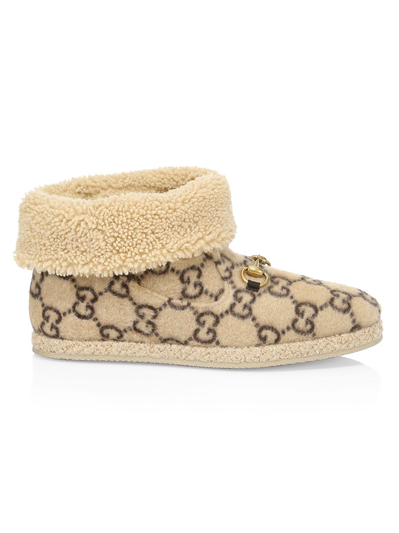 gucci gg wool ankle boot