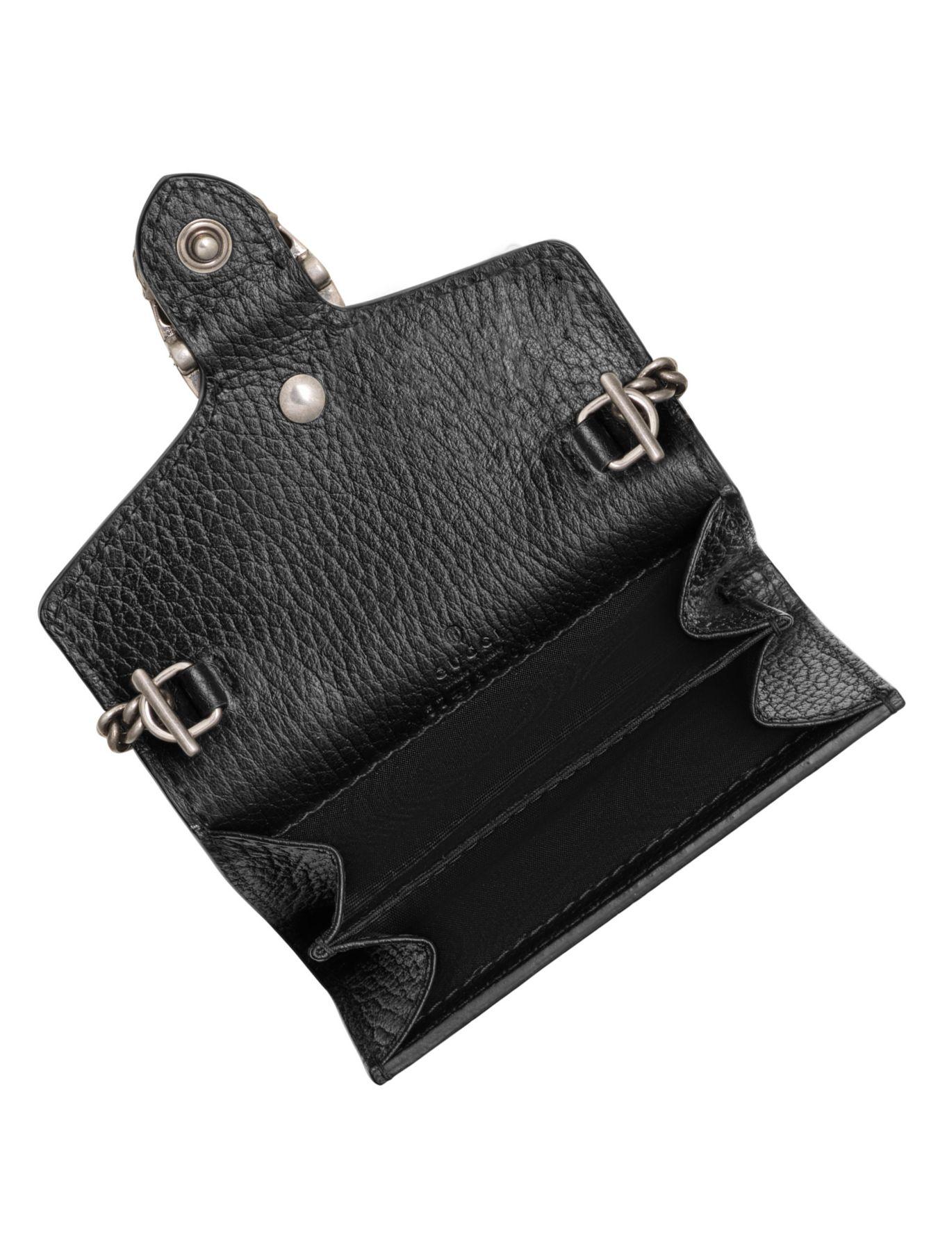 dionysus calfskin leather coin purse on a chain