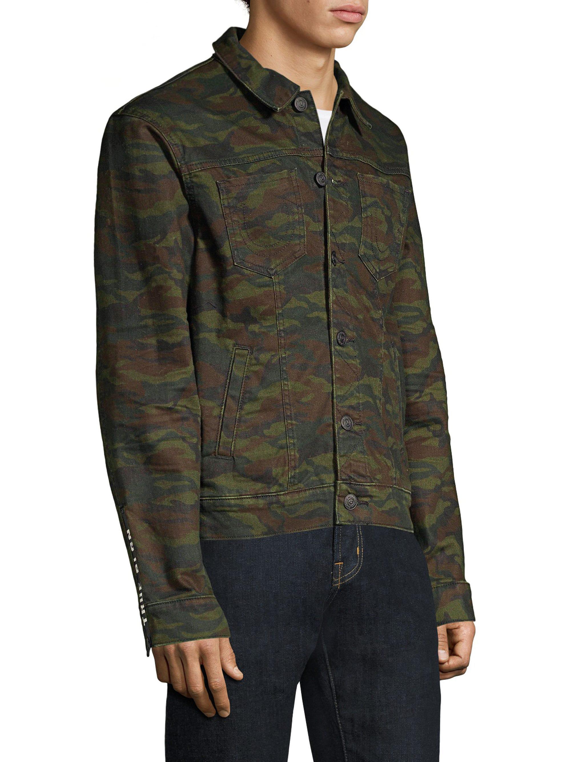 True Religion Denim Dylan Cosmic Camo Jacket in Green for Men Lyst