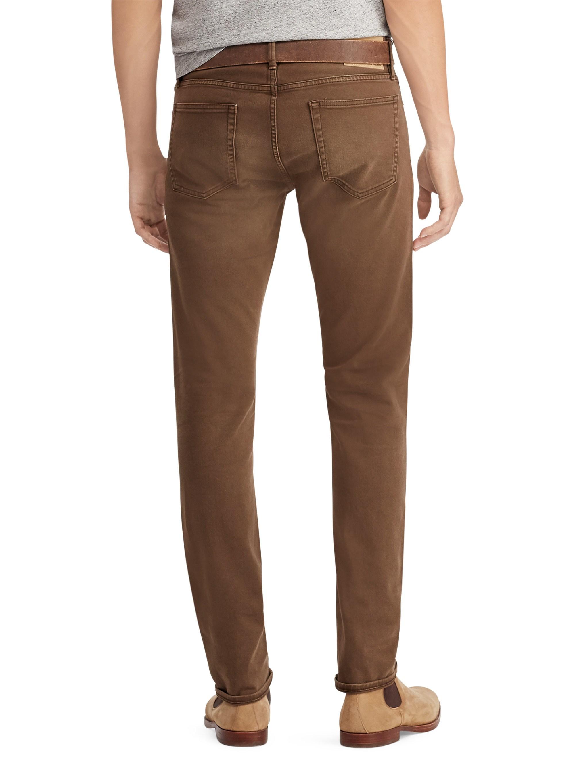 Polo Ralph Lauren Denim Men's Erikson Slimfit Jeans Brown Size