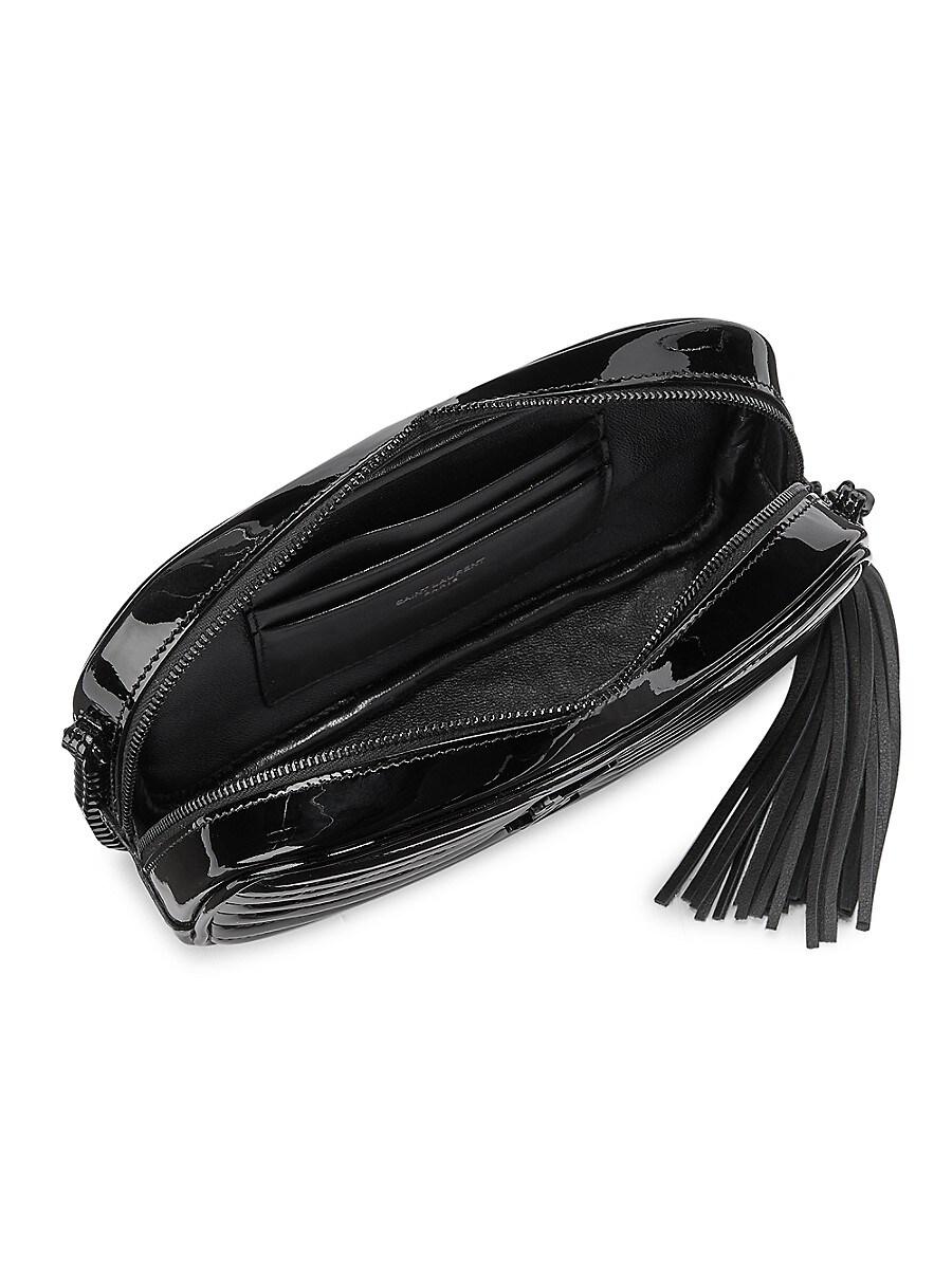 lou matelassé calfskin leather camera bolsa