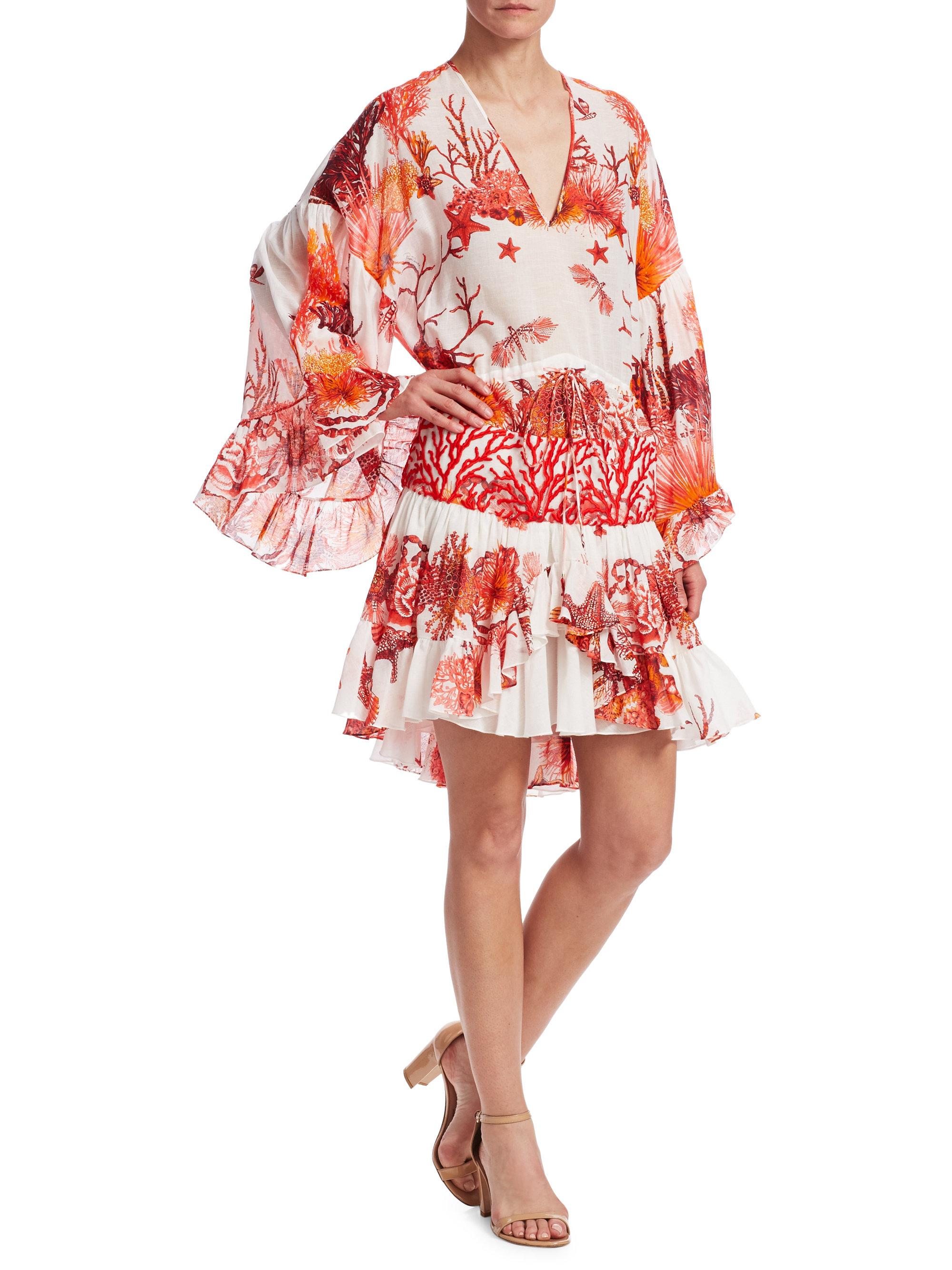 Roberto Cavalli Chiffon Coral Reef 