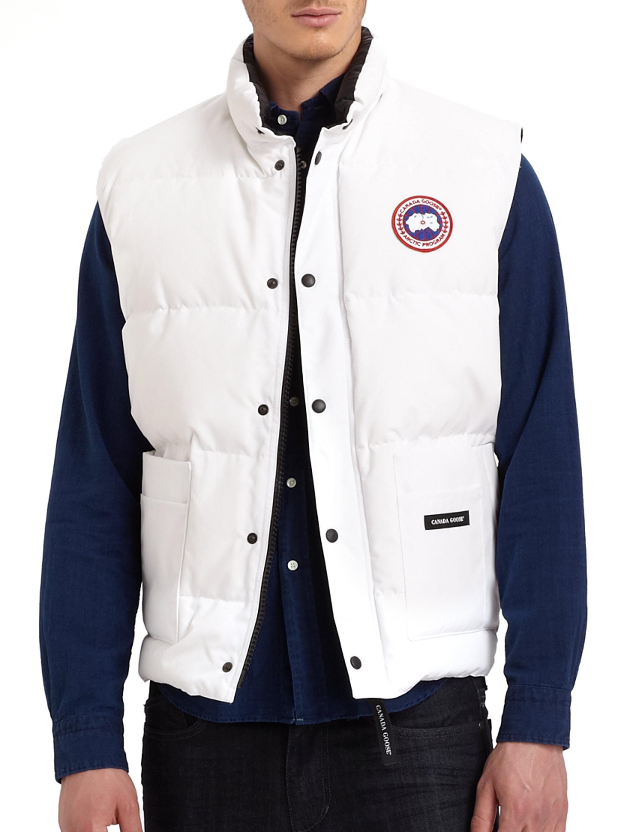 Canada Goose Goose Freestyle Puffer Vest in White for Men - Lyst