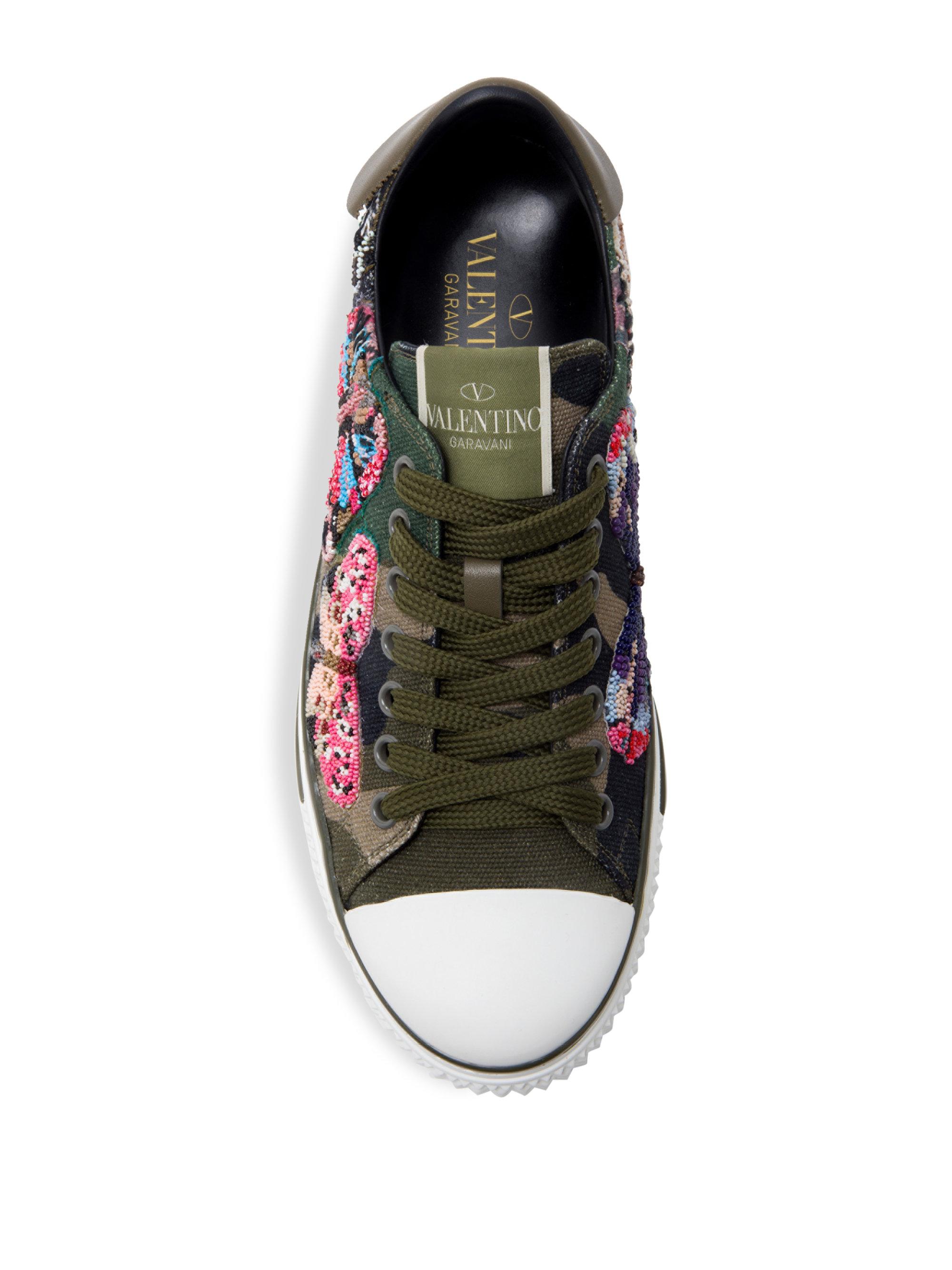 Valentino Camu Butterfly Sneakers - Lyst