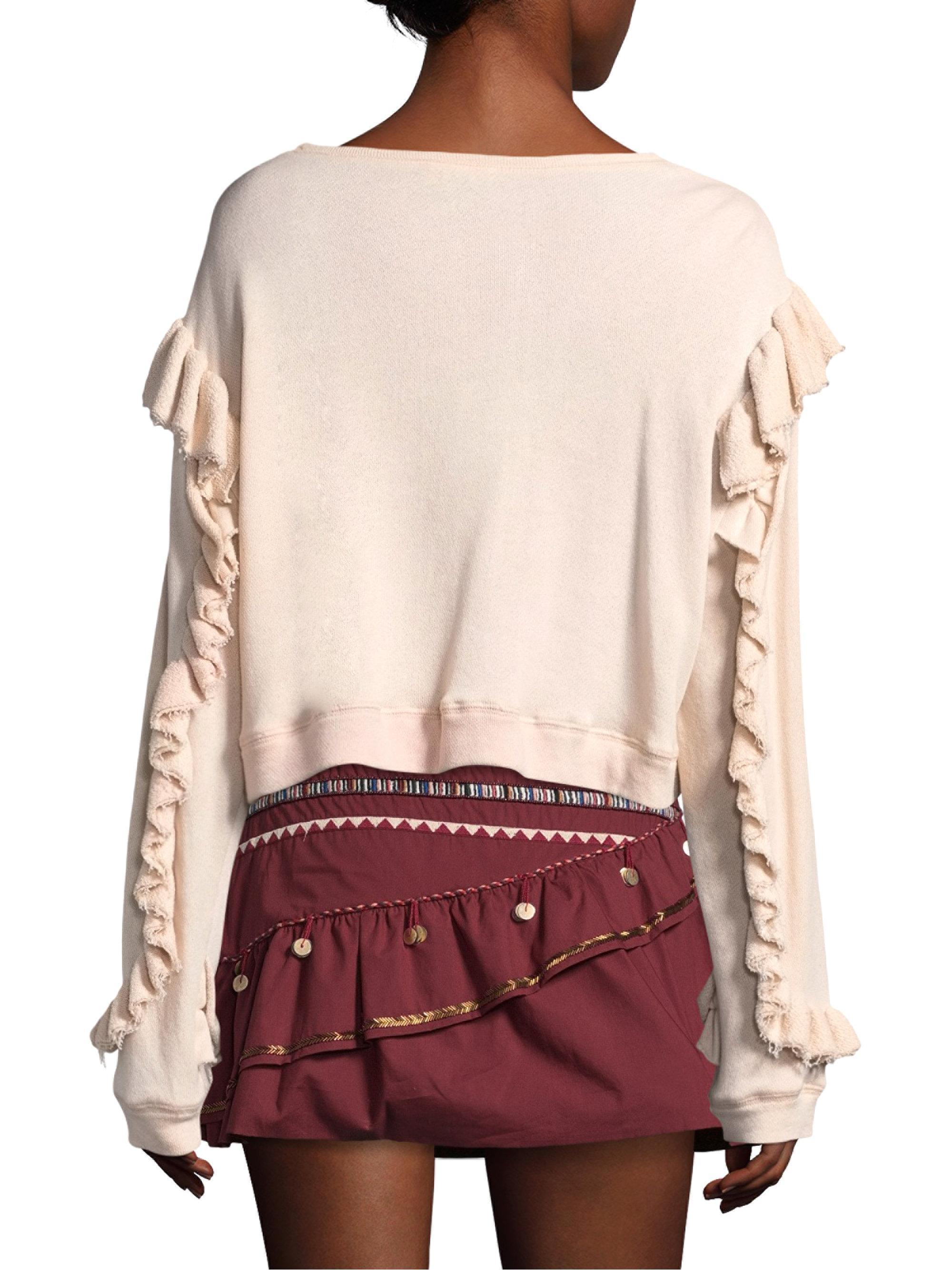 loveshackfancy ruffle sweatshirt