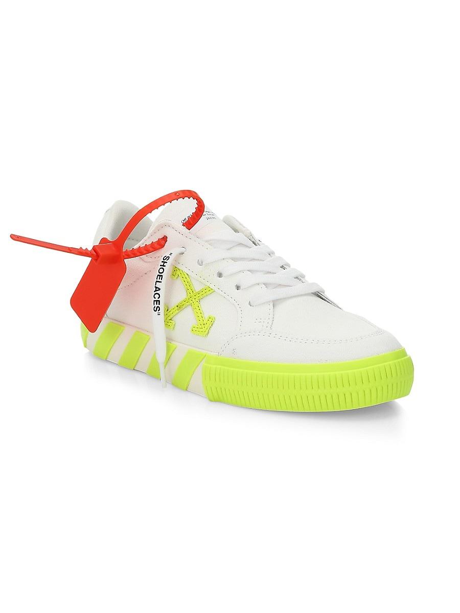 Off-White c/o Virgil Abloh Arrow Low-top Neon Canvas Sneakers | Lyst