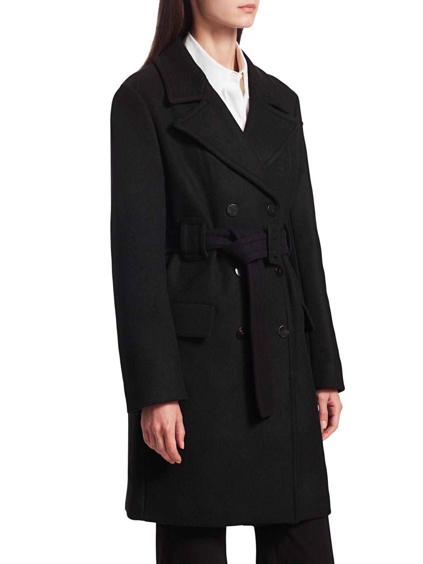 long black pea coat