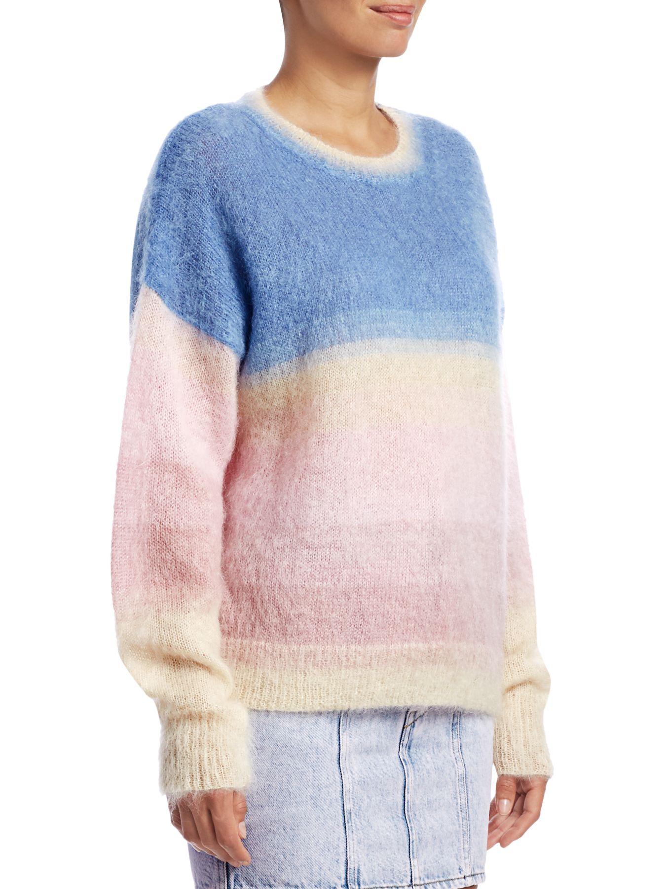Étoile Isabel Marant Wool Drussell Dip-dye Mohair-blend Sweater in Blue ...
