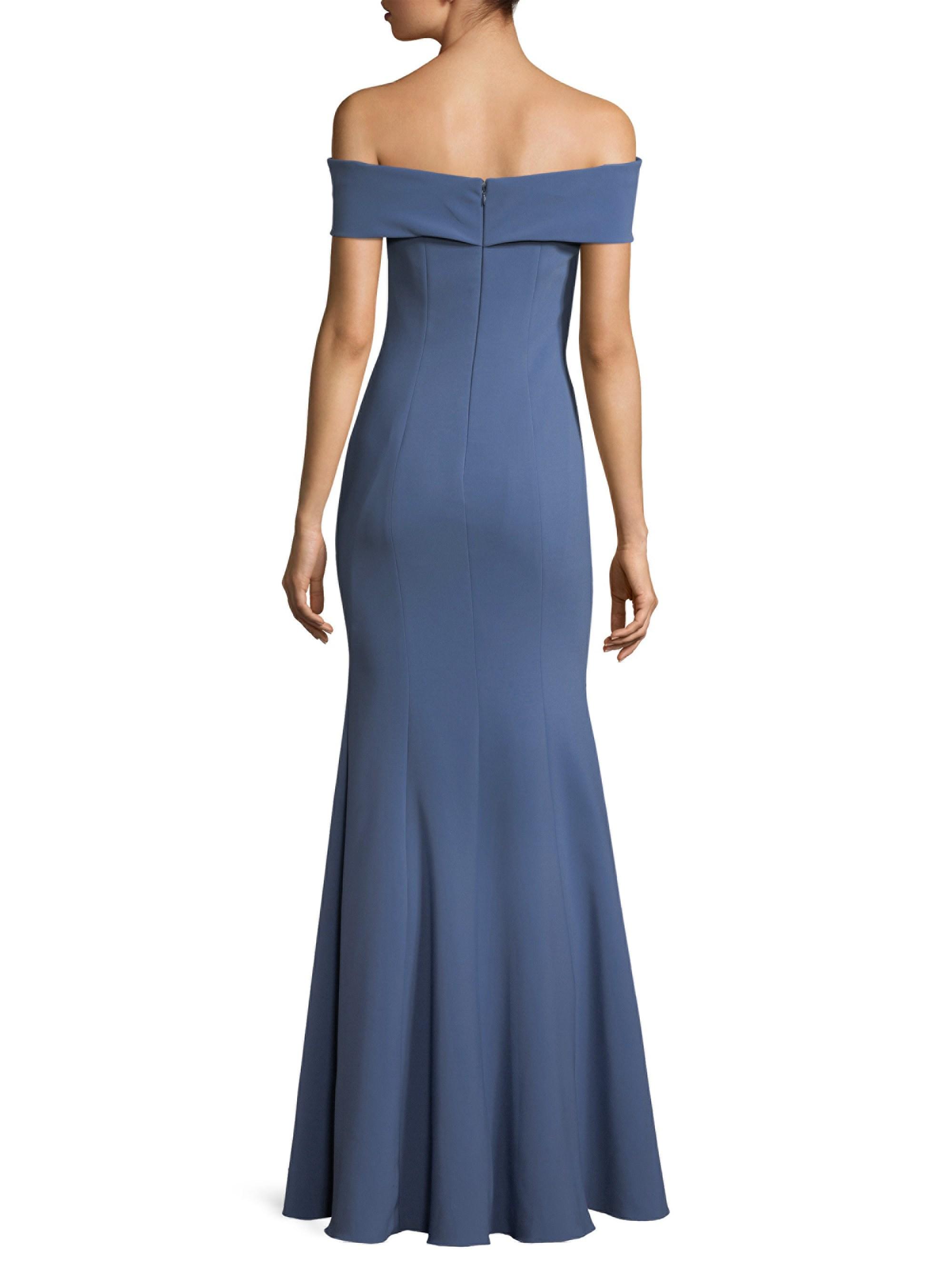 theia off the shoulder mermaid gown