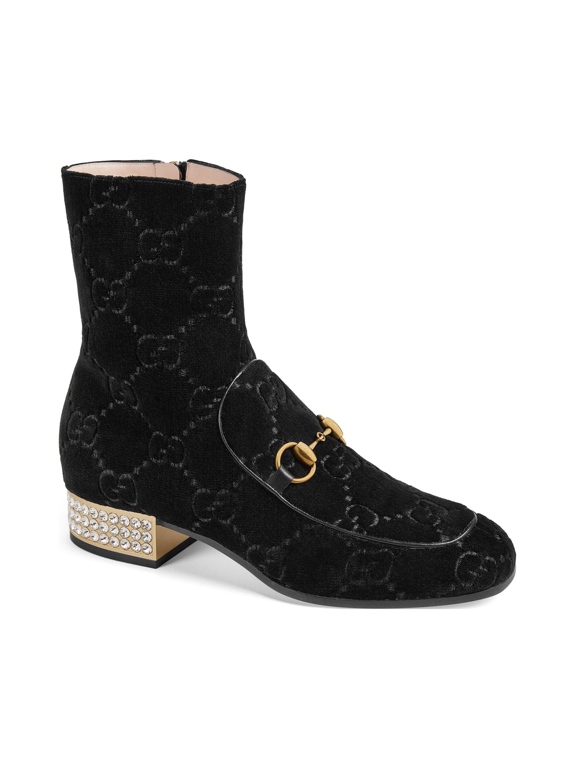 gucci boots with diamonds