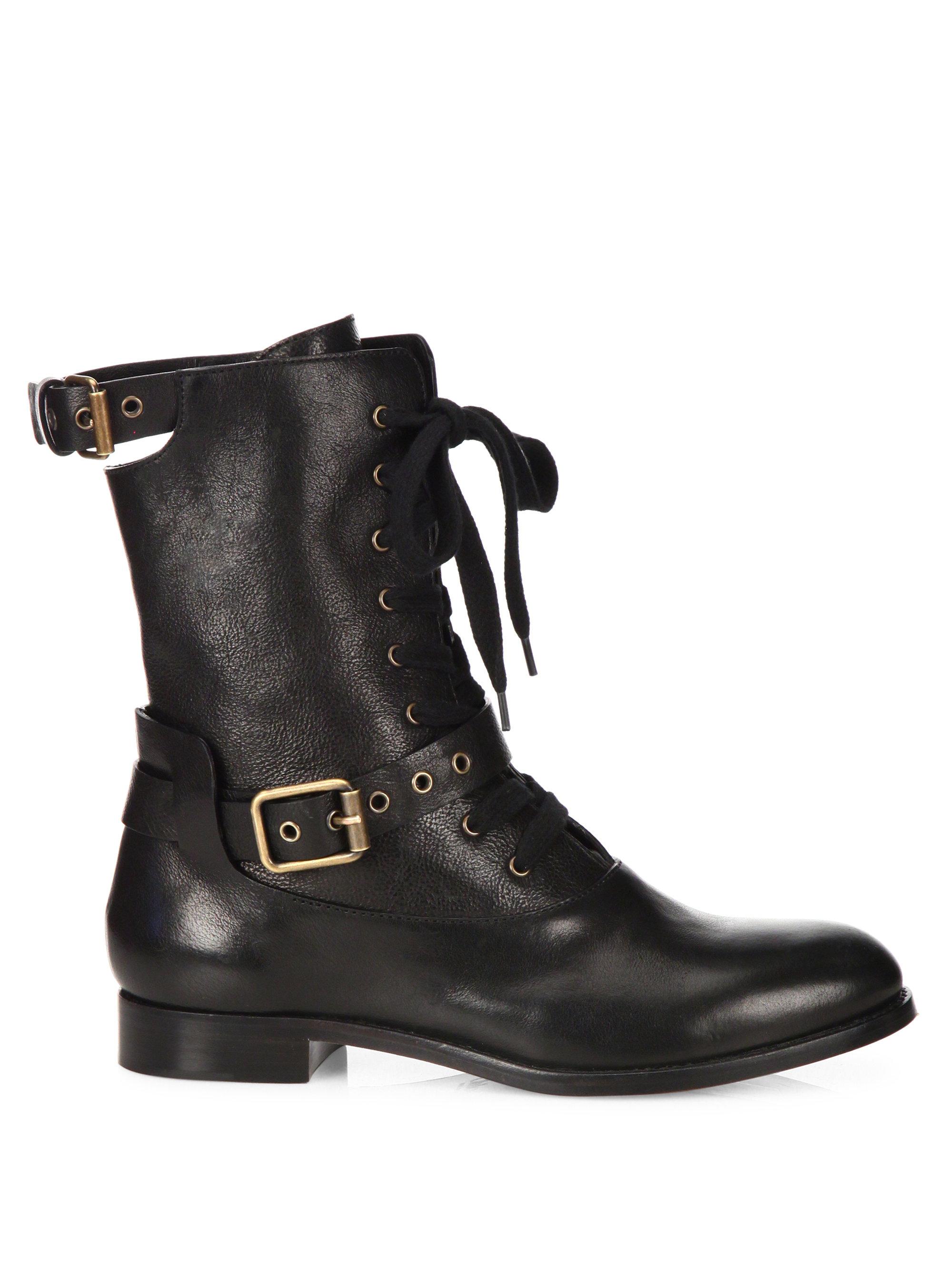 chloe combat boot