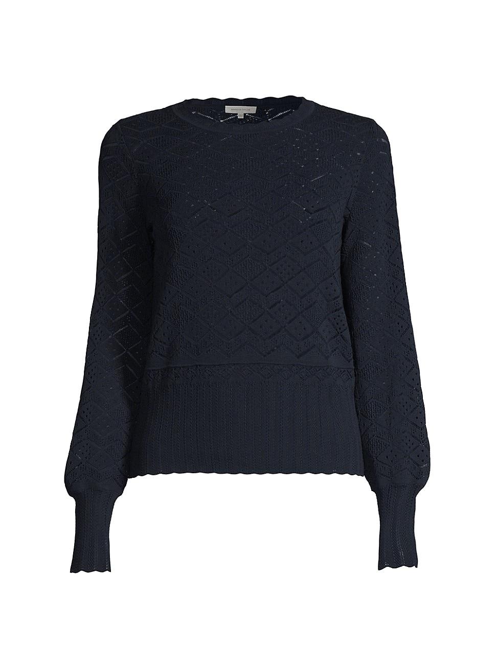 Rebecca Taylor Pointelle-knit \u0026 Scallop 