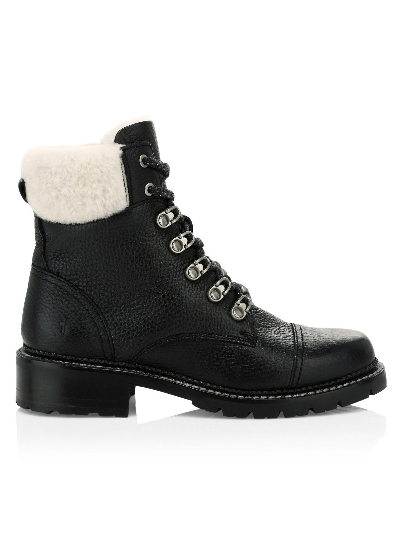 womens shearling hiking boots