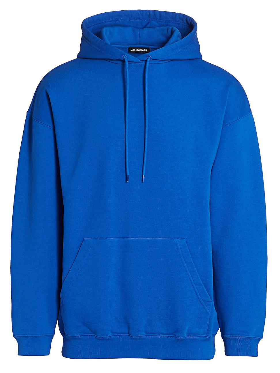 balenciaga logo cotton hoodie