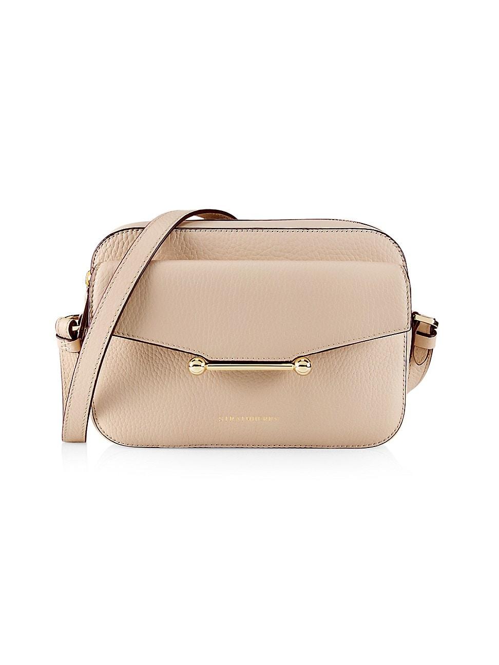 Strathberry Mosaic Grain Leather Camera Bag in Natural | Lyst