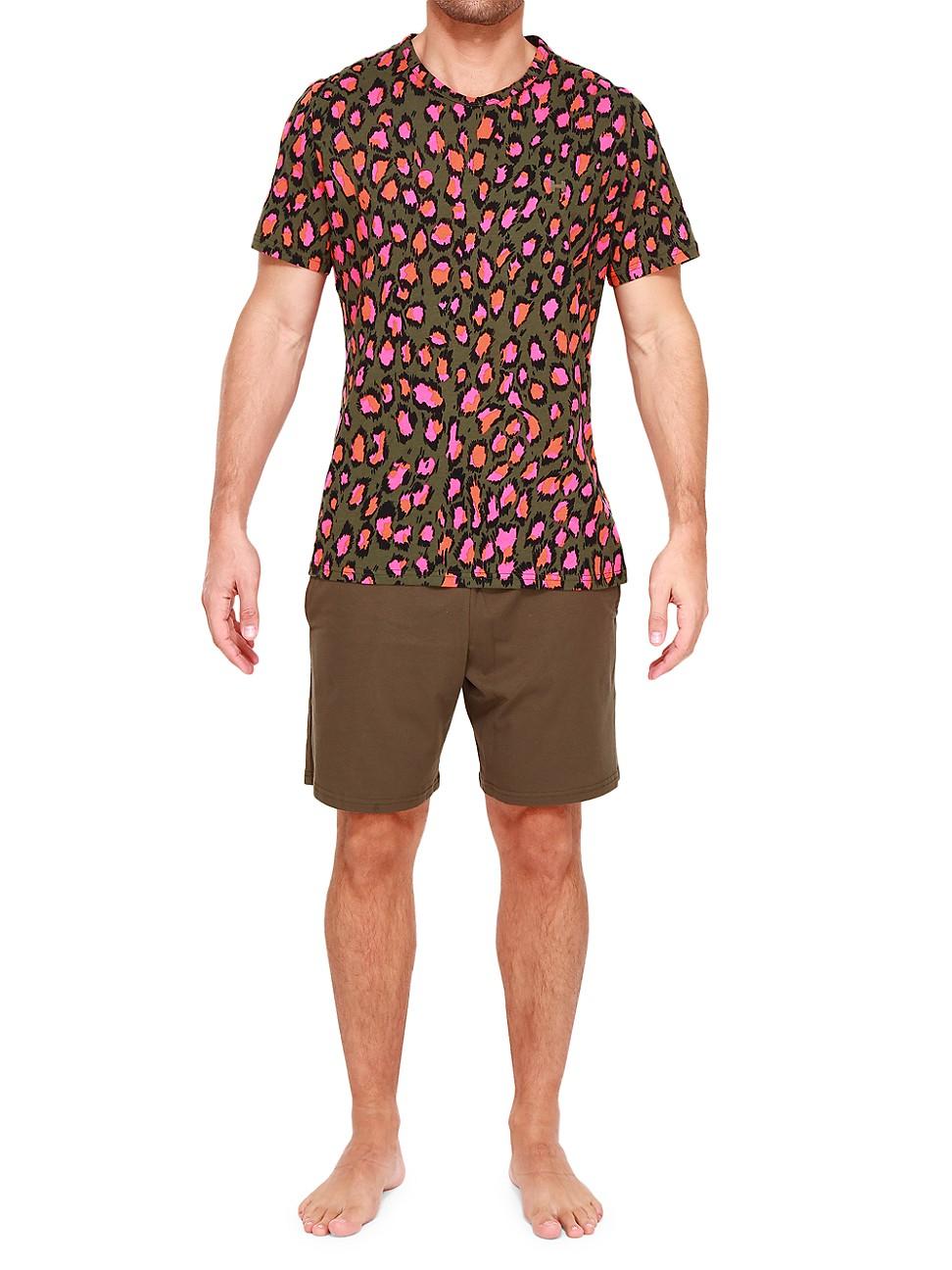 mens cheetah print pajamas
