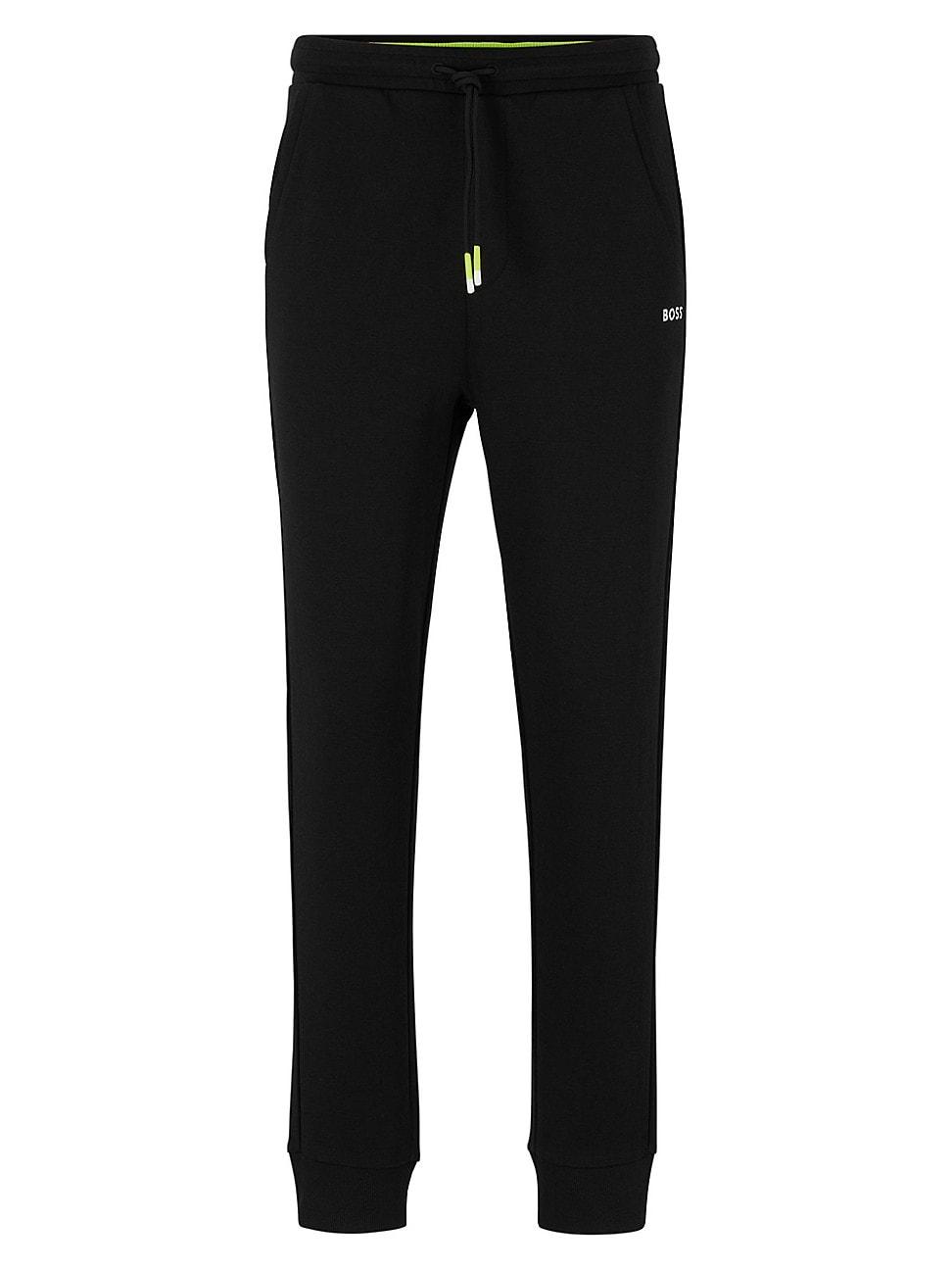 BOSS by HUGO BOSS Regular-fit Tracksuit Bottoms With Multi-colored Logos Black Men | Lyst