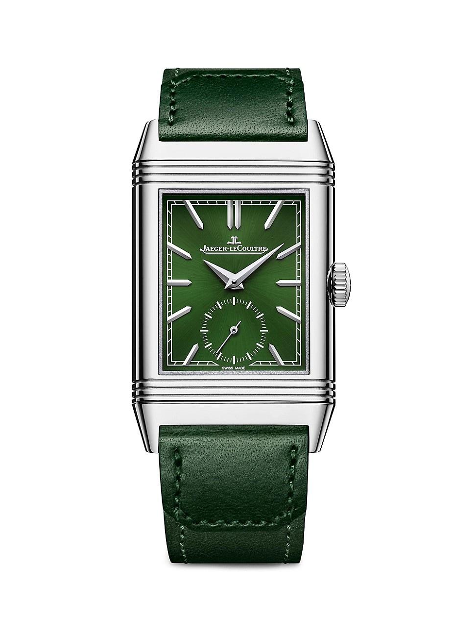 Jaegerlecoultre Reverso Tribute Monoface Stainless Steel & Alligator