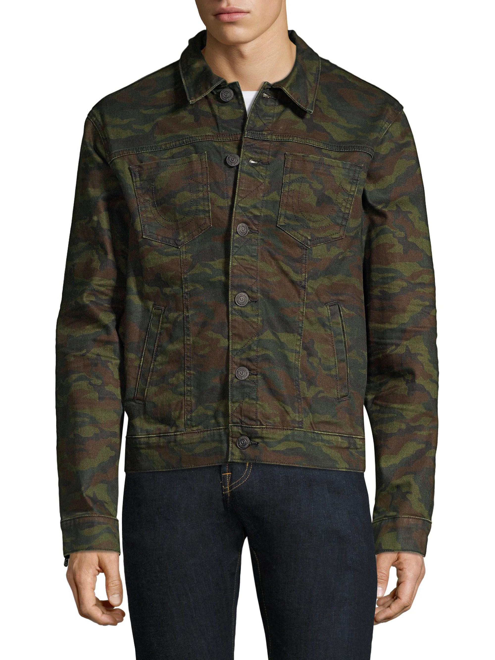 True Religion Denim Dylan Cosmic Camo Jacket in Green for Men Lyst