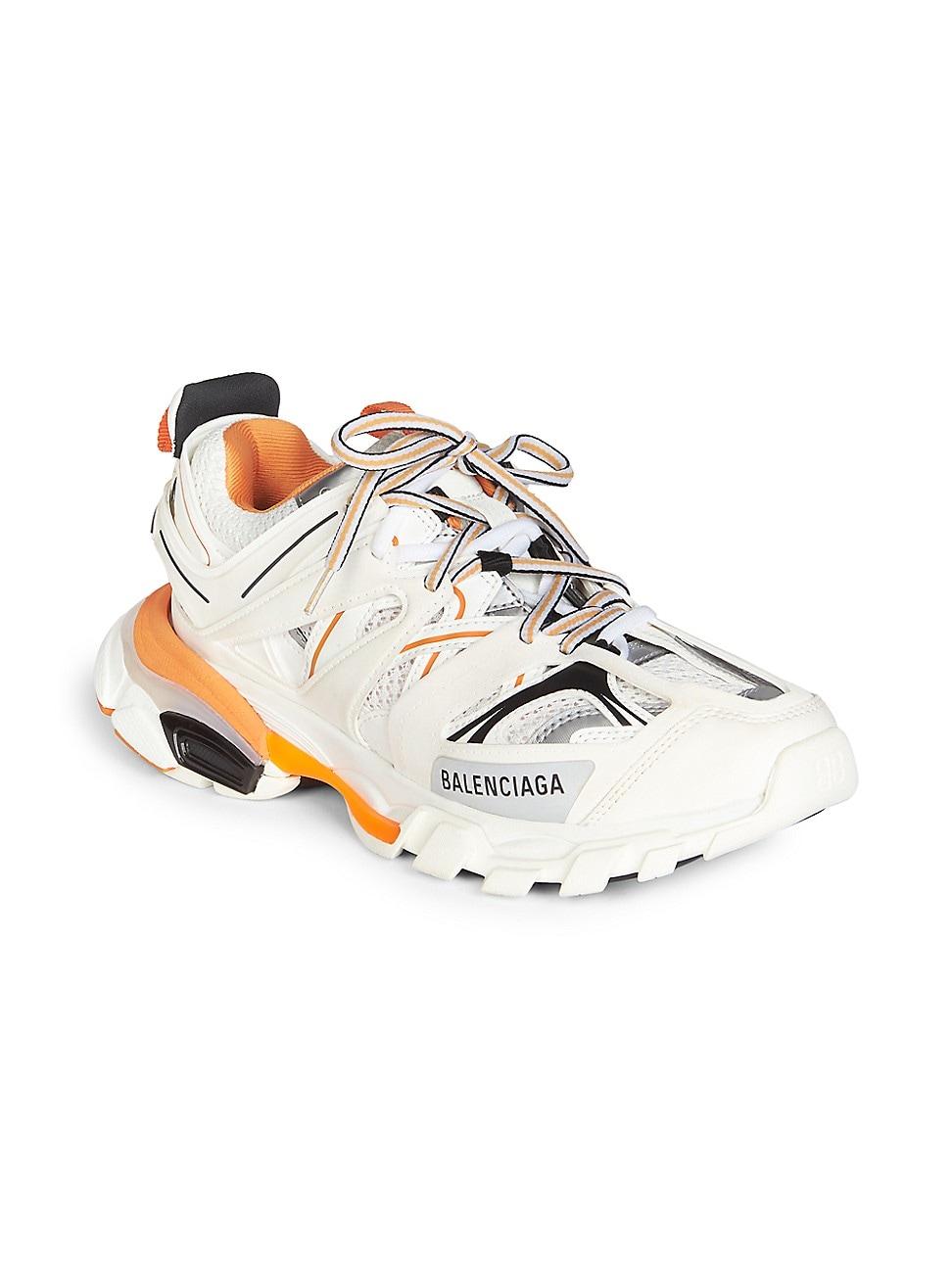 balenciaga track sneaker white orange