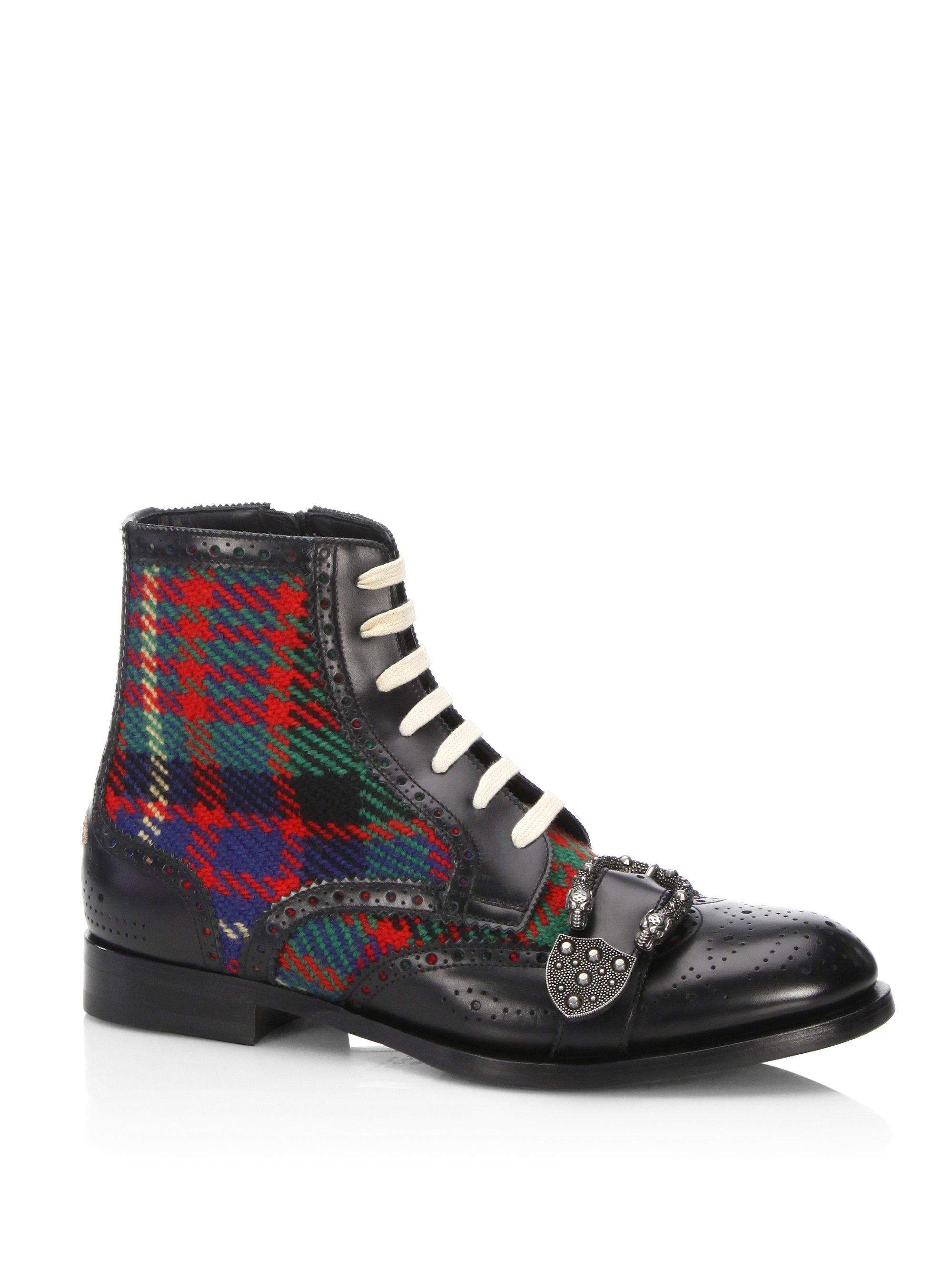 Gucci plaid boots Clearance