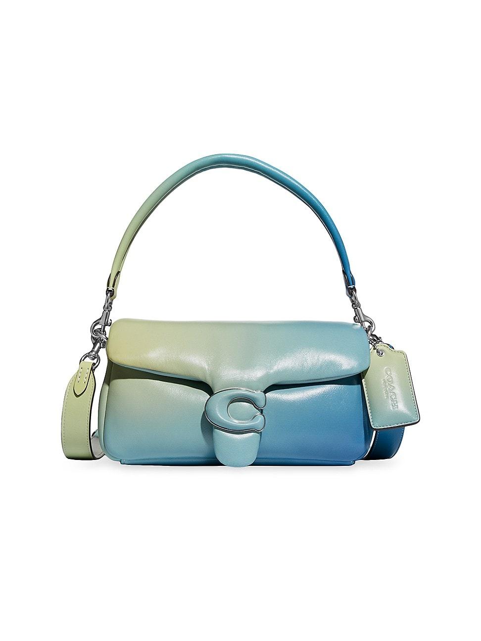COACH Pillow Tabby Ombré Leather Shoulder Bag in Blue