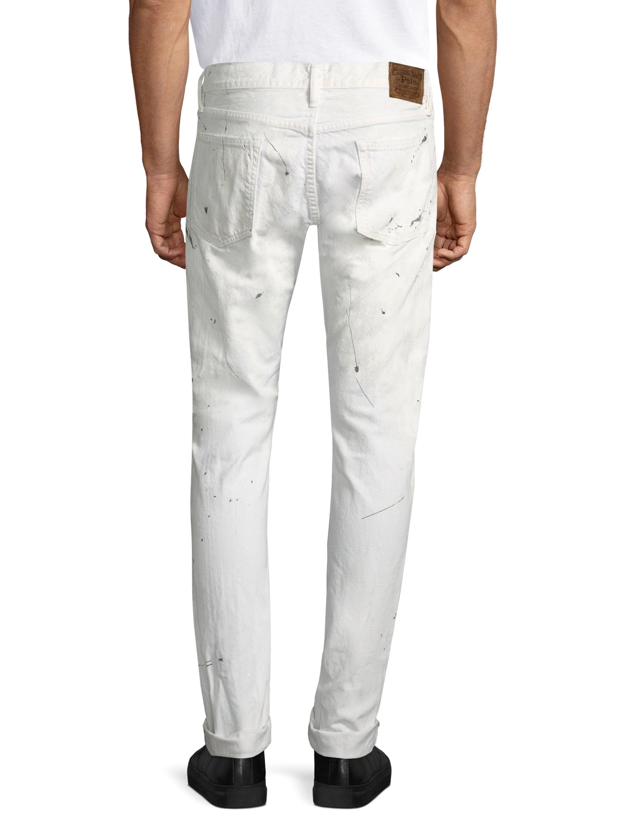 ralph lauren paint splatter jeans
