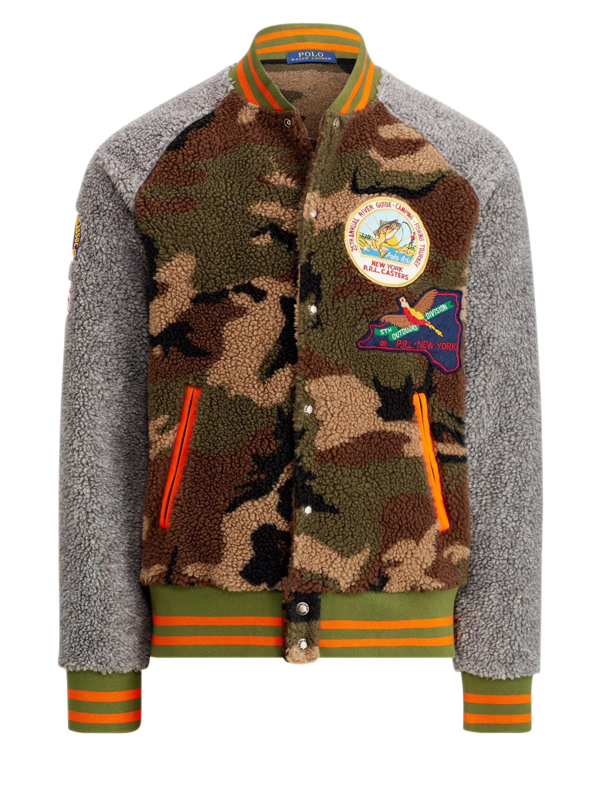 camo baseball jacket