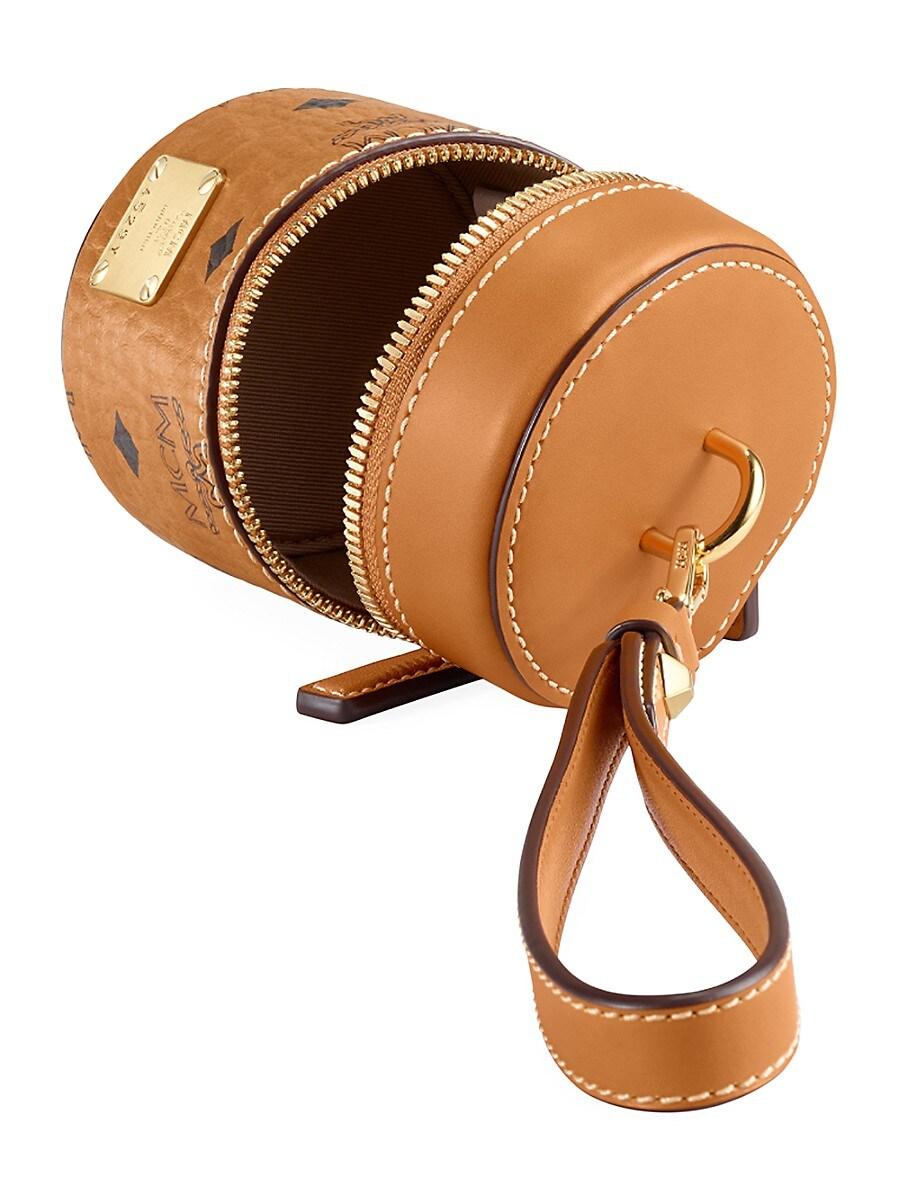 mcm cylinder visetos crossbody bolsa