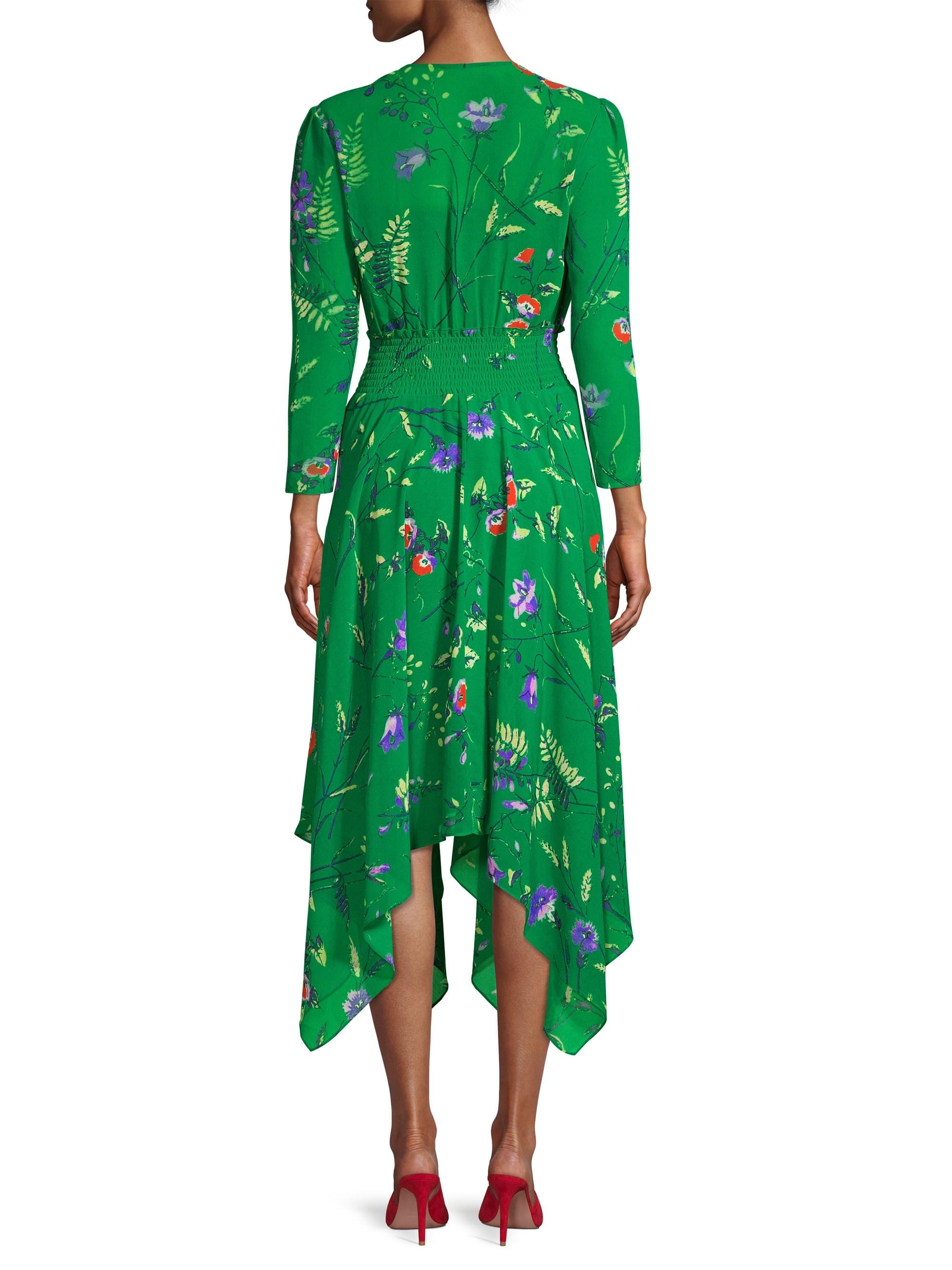 handkerchief midi dress