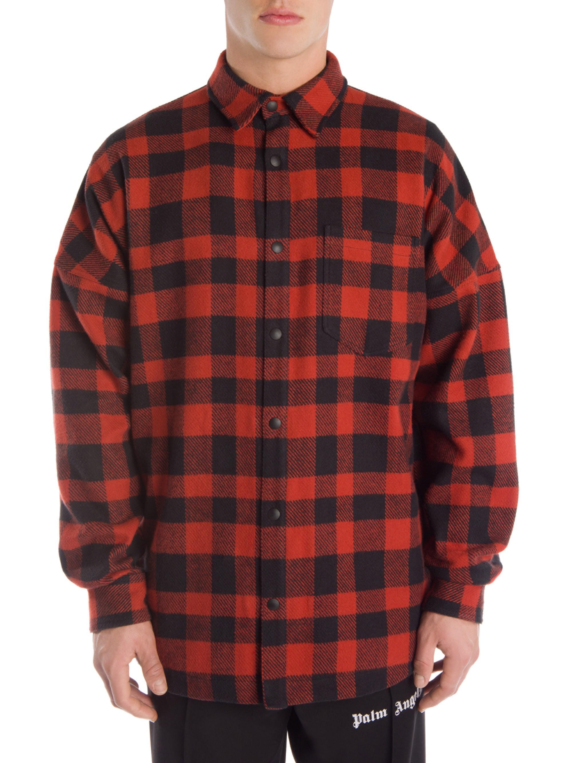 palm angels button shirt