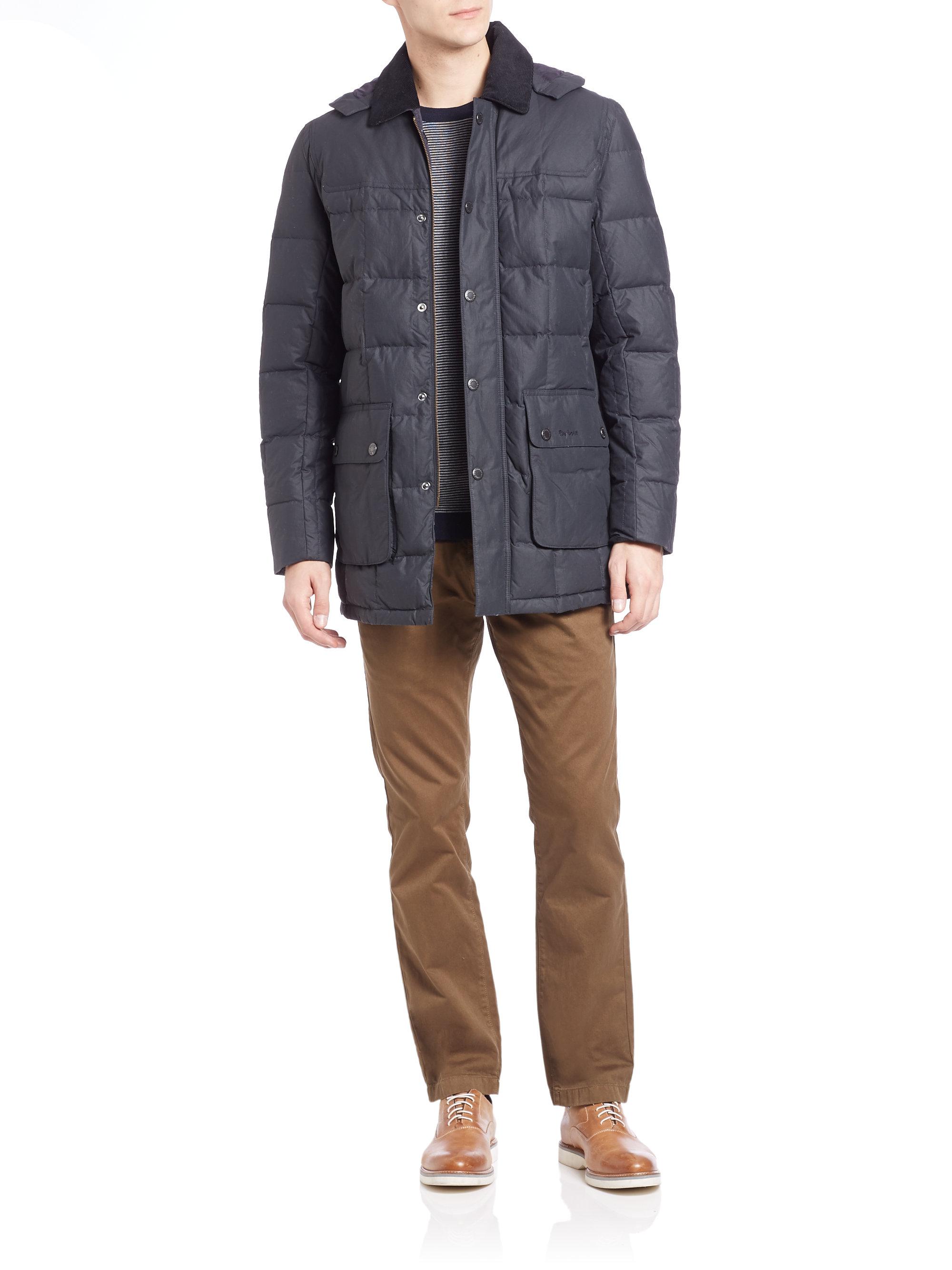 Dunnage Quilted Jacket in Navy 