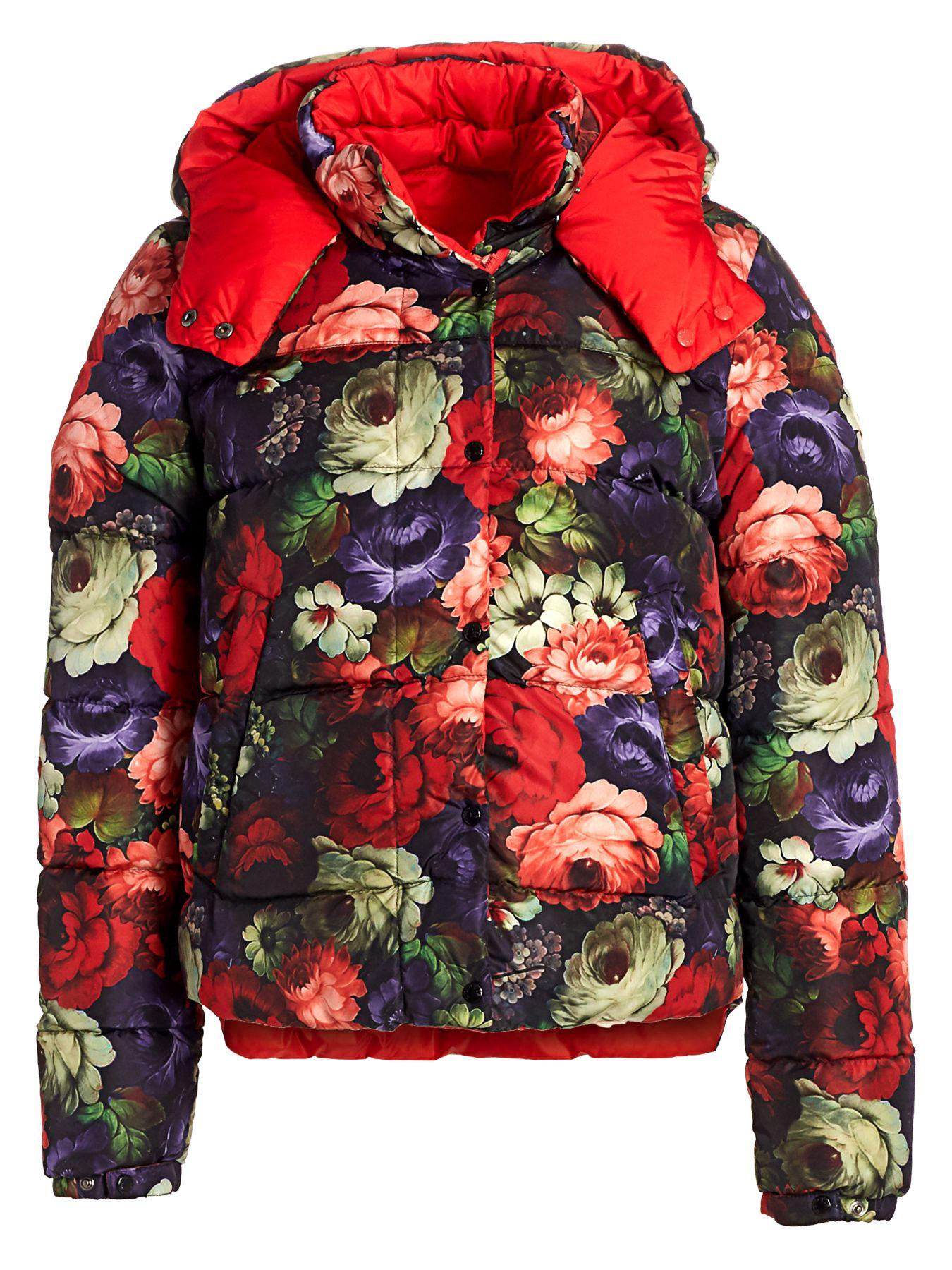 moncler floral puffer