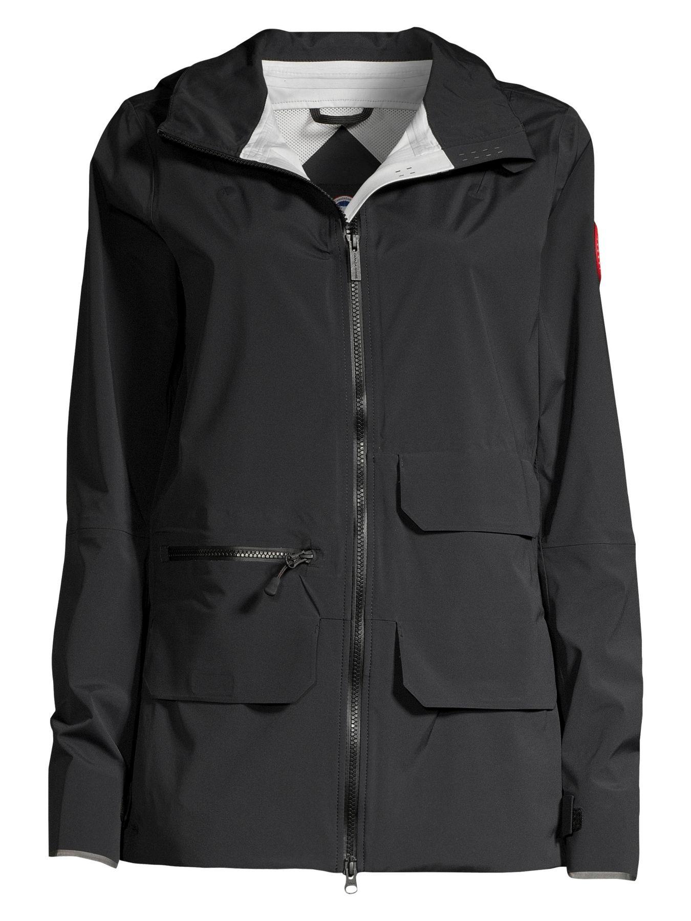 Canada Goose Synthetic Pacifica Waterproof Rain Jacket in Black Lyst