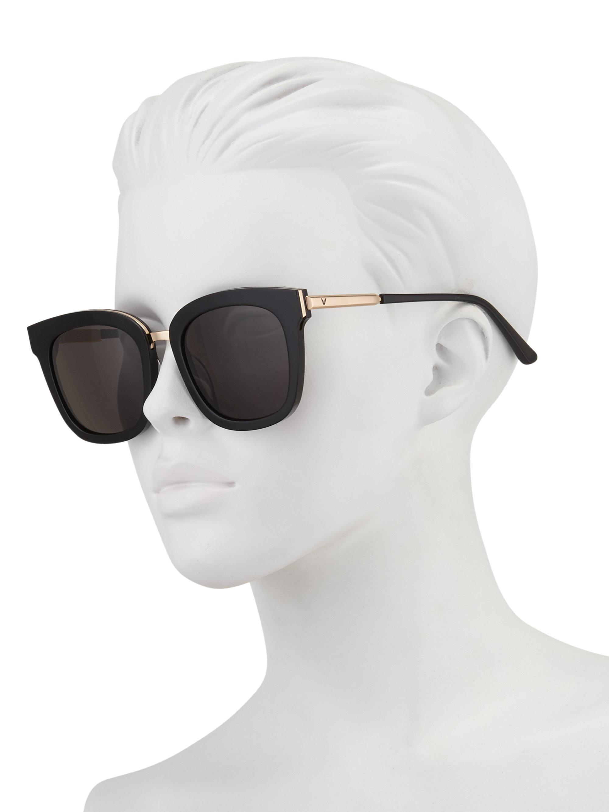 Gentle Monster Button 53mm Square Sunglasses in Black Lyst
