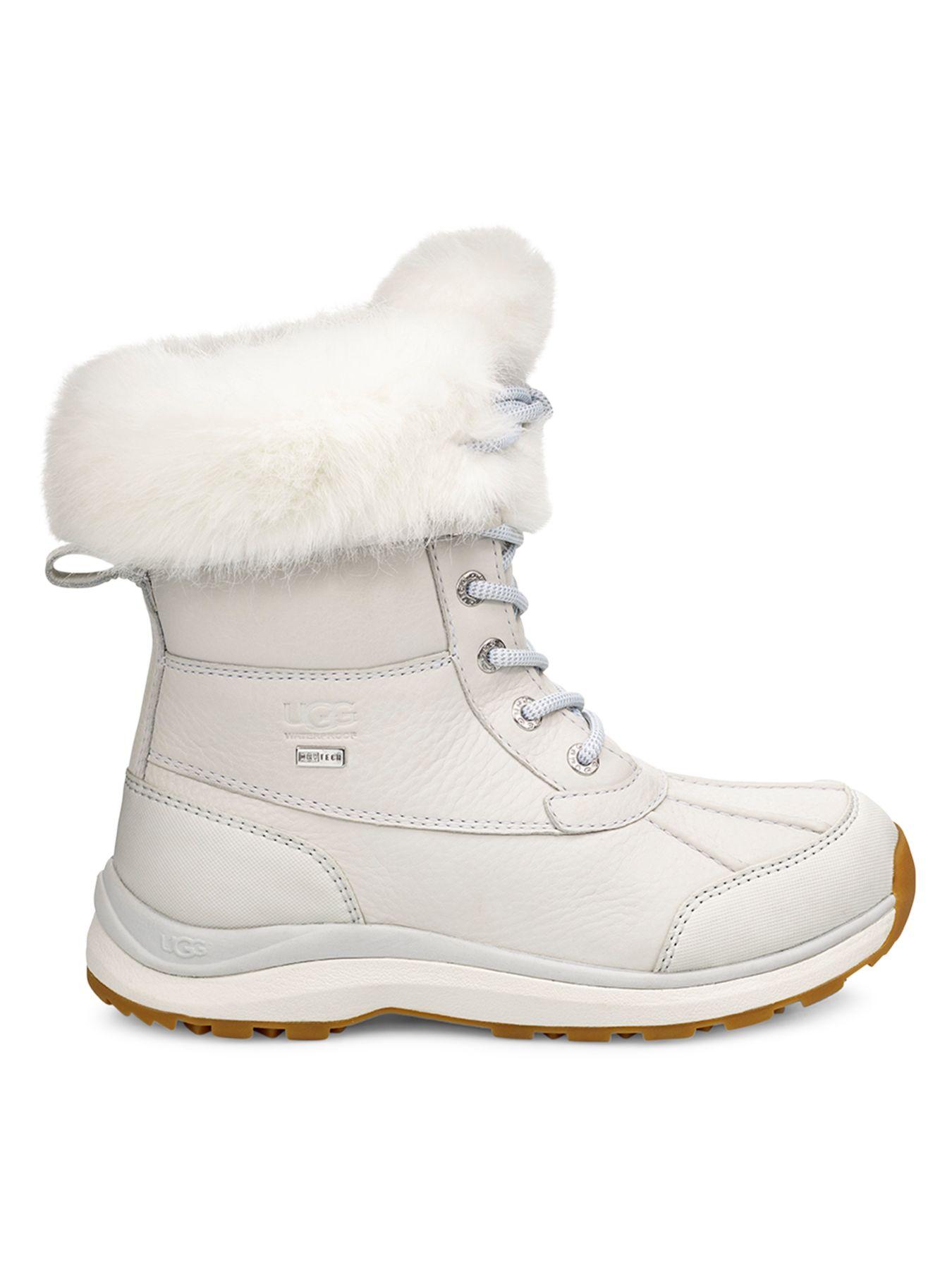 white fur lined boots