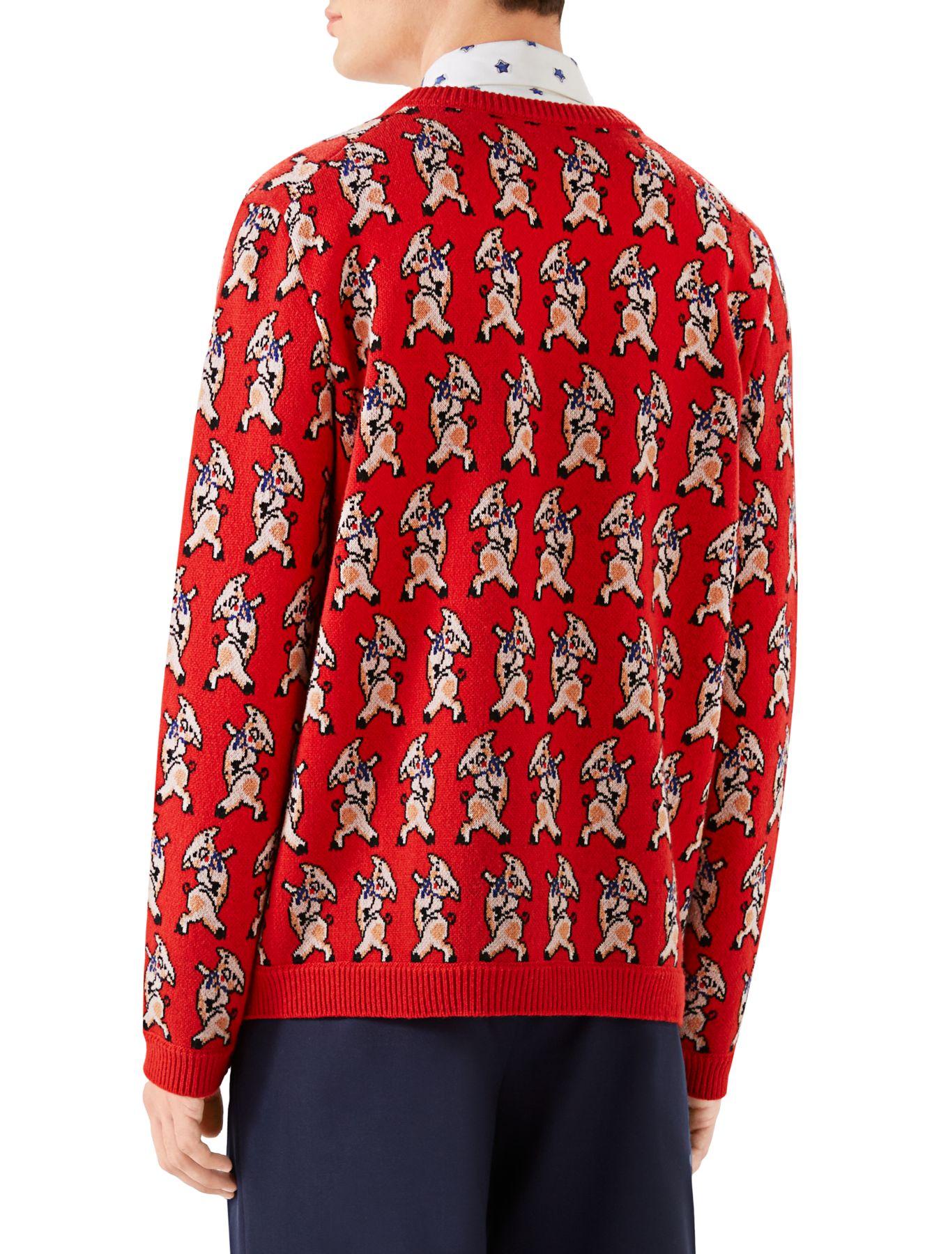 gucci pig sweater