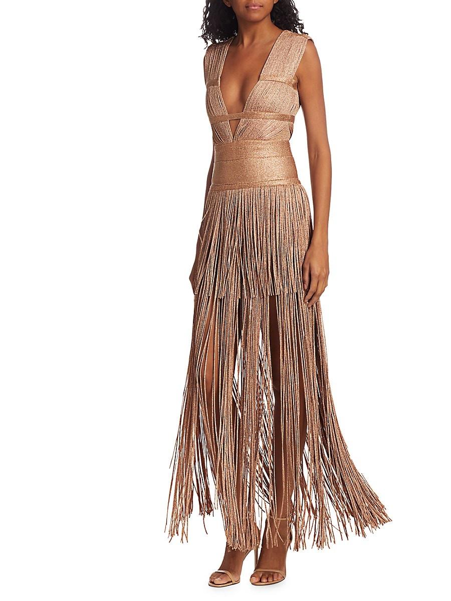 herve leger dress fringe