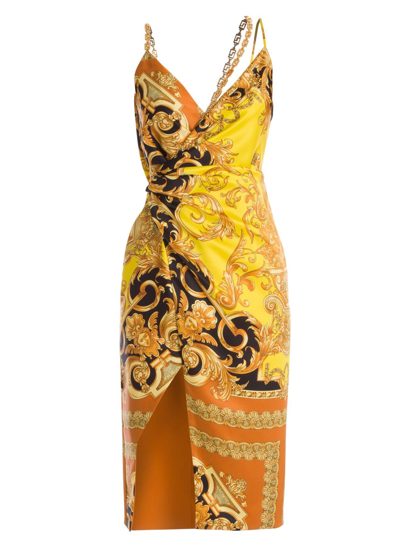 versace wrap dress