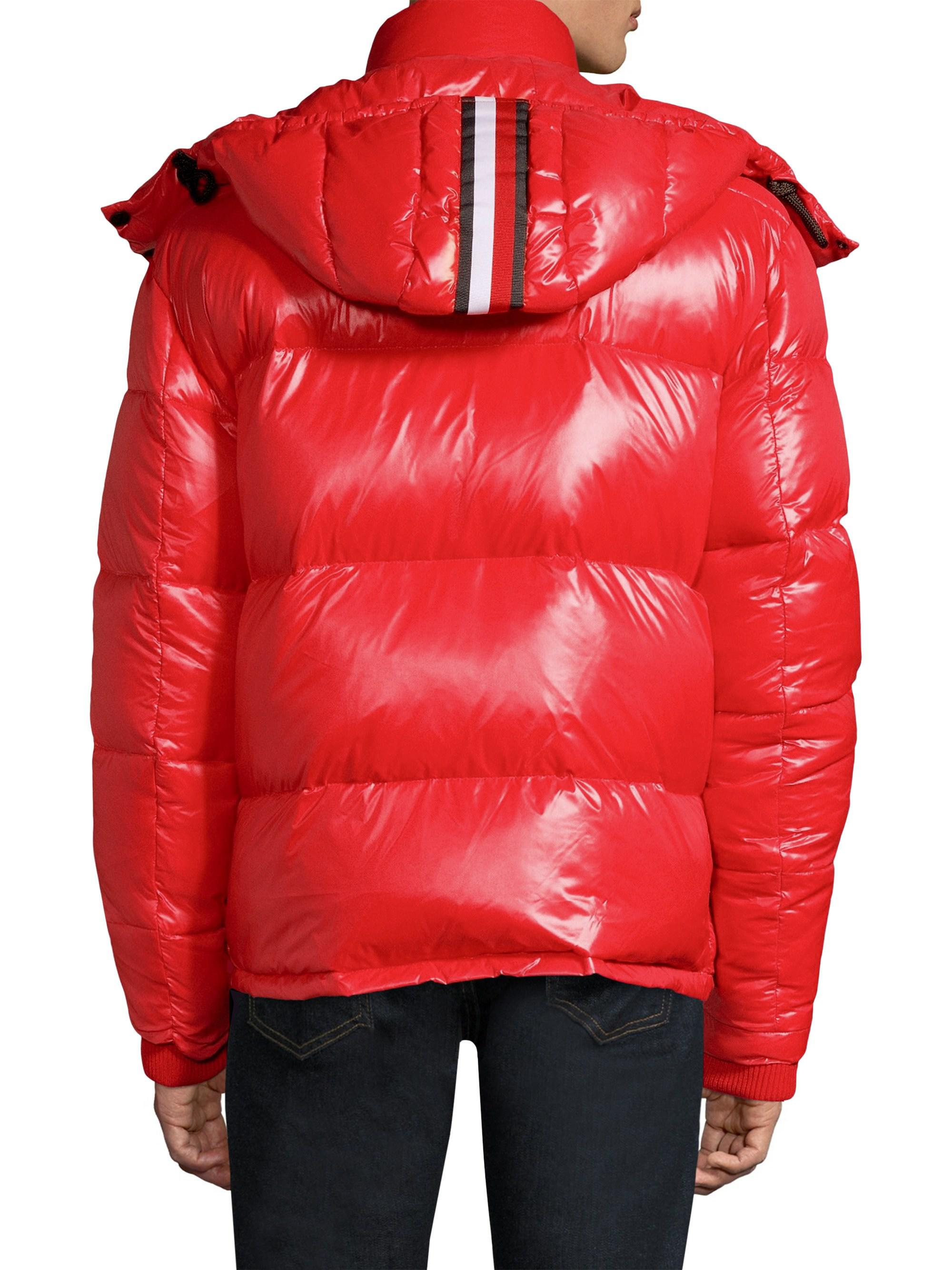 tommy hilfiger convertible high shine puffer