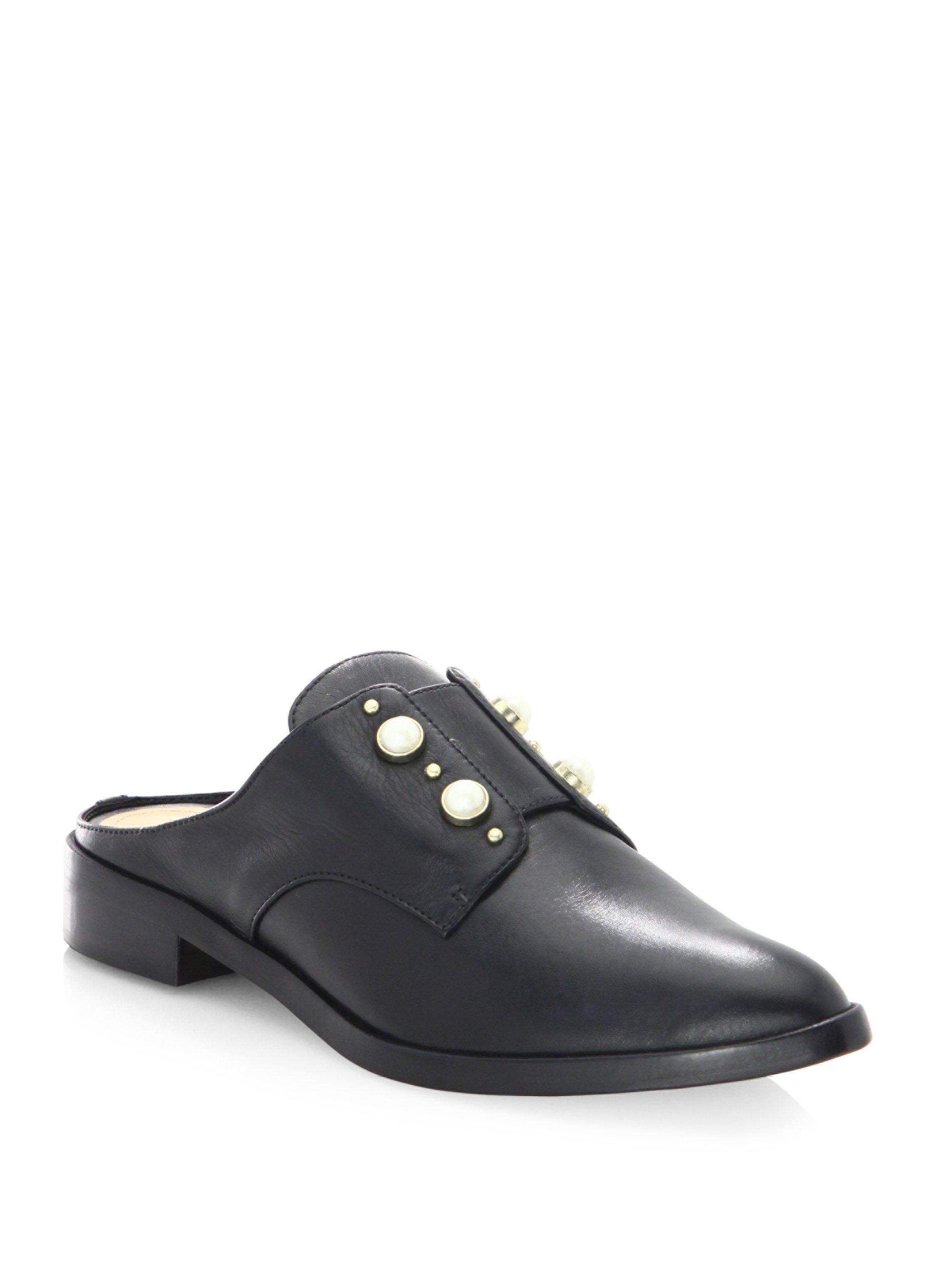 schutz leather mules