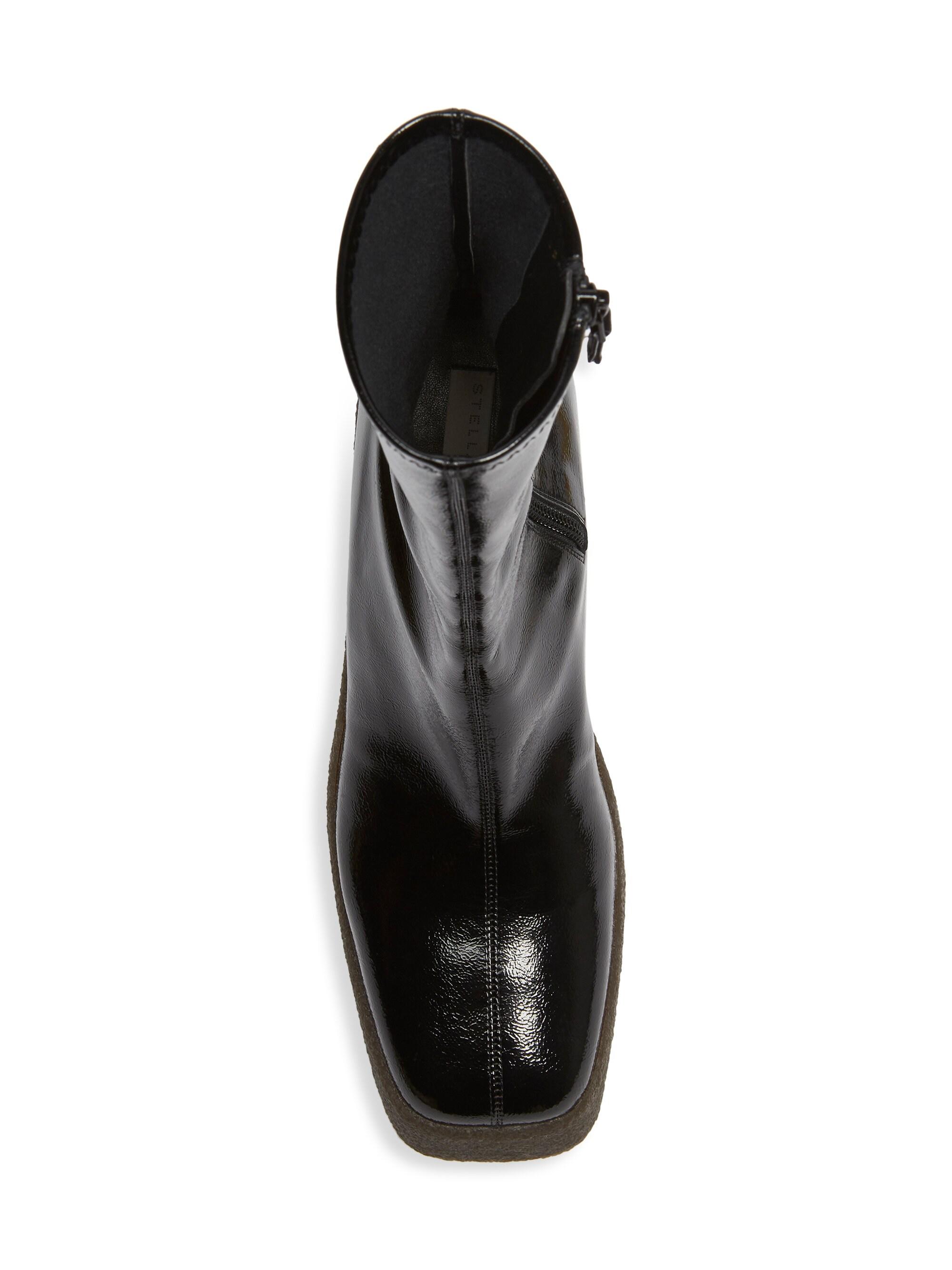 stella mccartney exaggerated block heel platform bootie