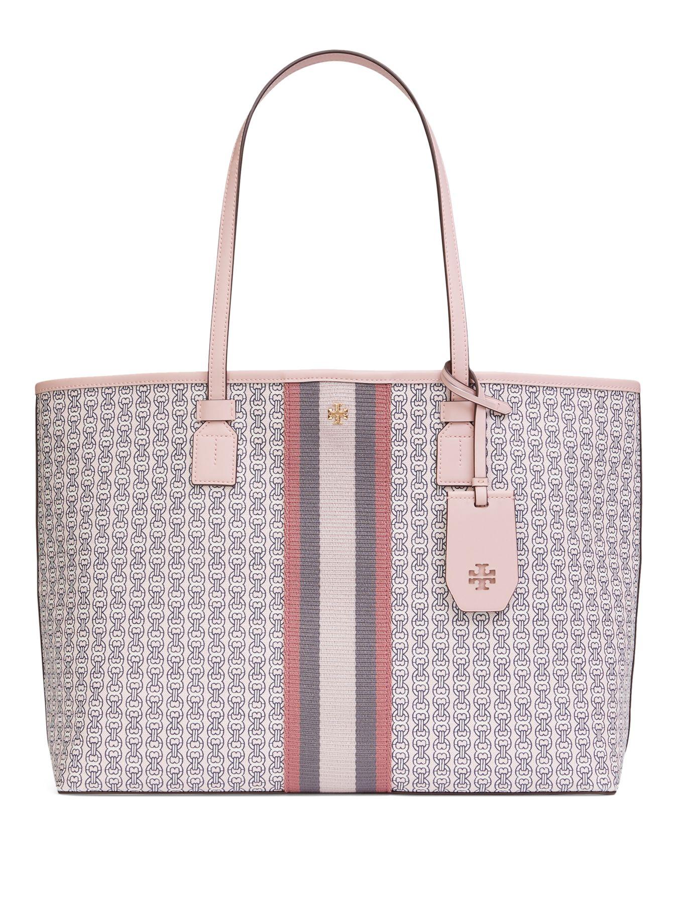 Tory Burch Gemini Link Canvas Tote in Pink - Save 2% - Lyst