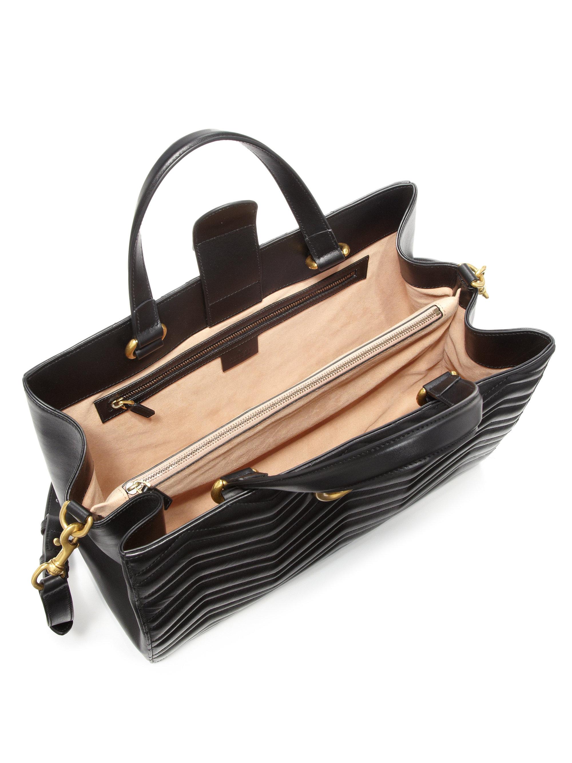 gucci marmont matelasse top handle bag