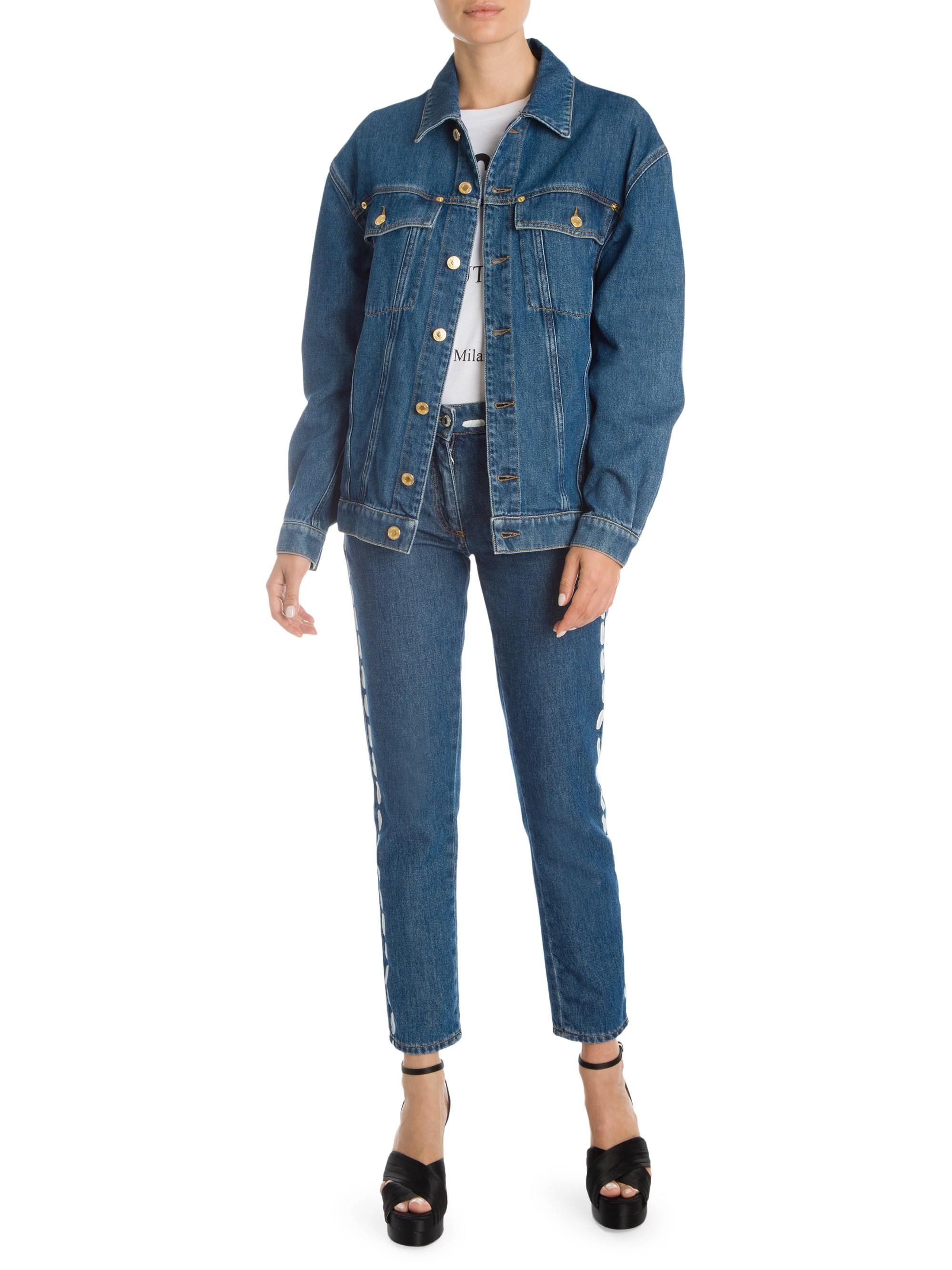 Moschino Denim Women's Embellished Bear 